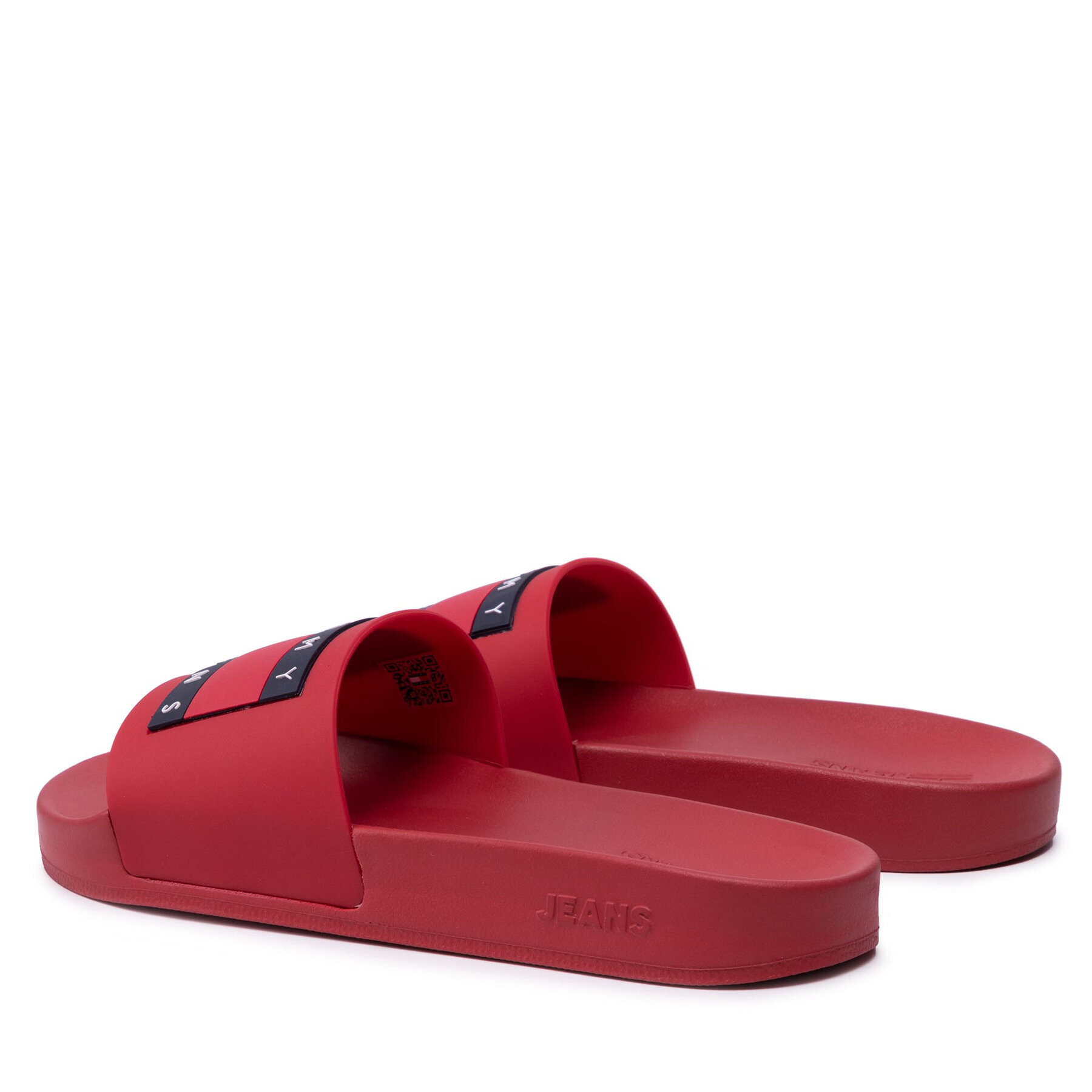 Tommy Jeans Șlapi Mens Flag Pool Slide EM0EM01021 Roșu - Pled.ro