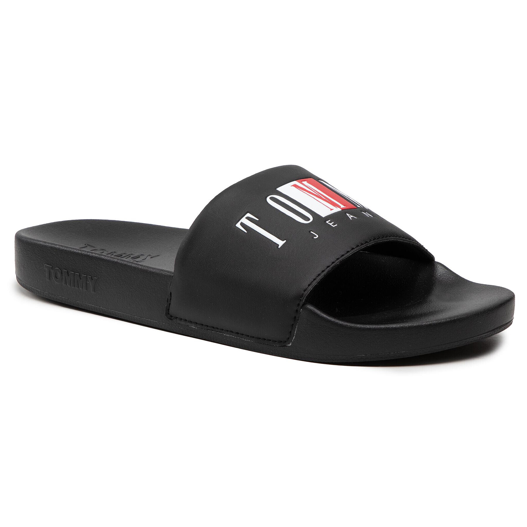 Tommy Jeans Șlapi Pool Slide EM0EM00690 Negru - Pled.ro