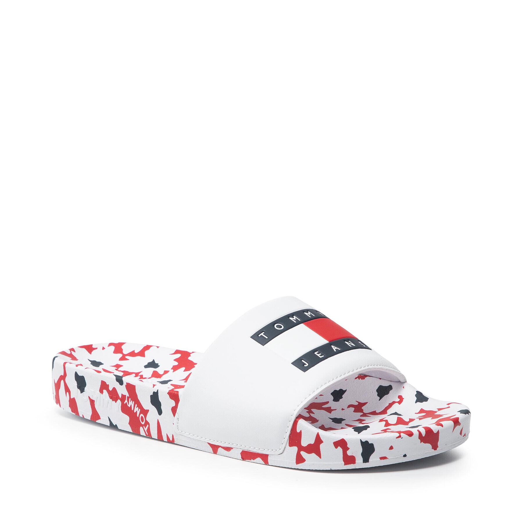 Tommy Jeans Șlapi Printed Footbed Pool Slide EN0EN01430 - Pled.ro