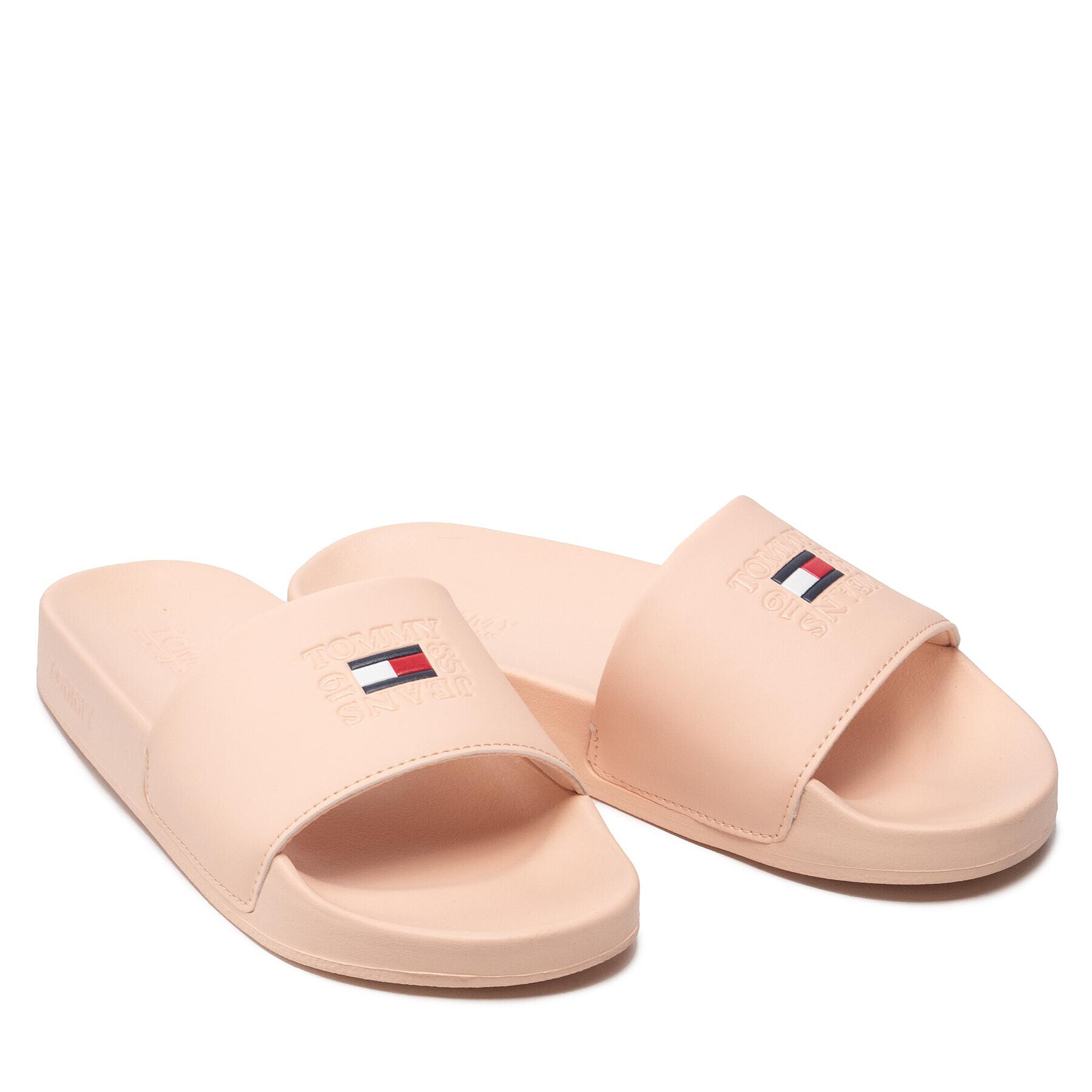 Tommy Jeans Șlapi Printed Pool Slide EN0EN01826 Roz - Pled.ro