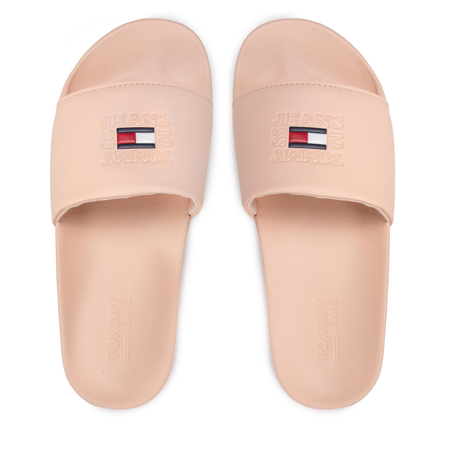 Tommy Jeans Șlapi Printed Pool Slide EN0EN01826 Roz - Pled.ro