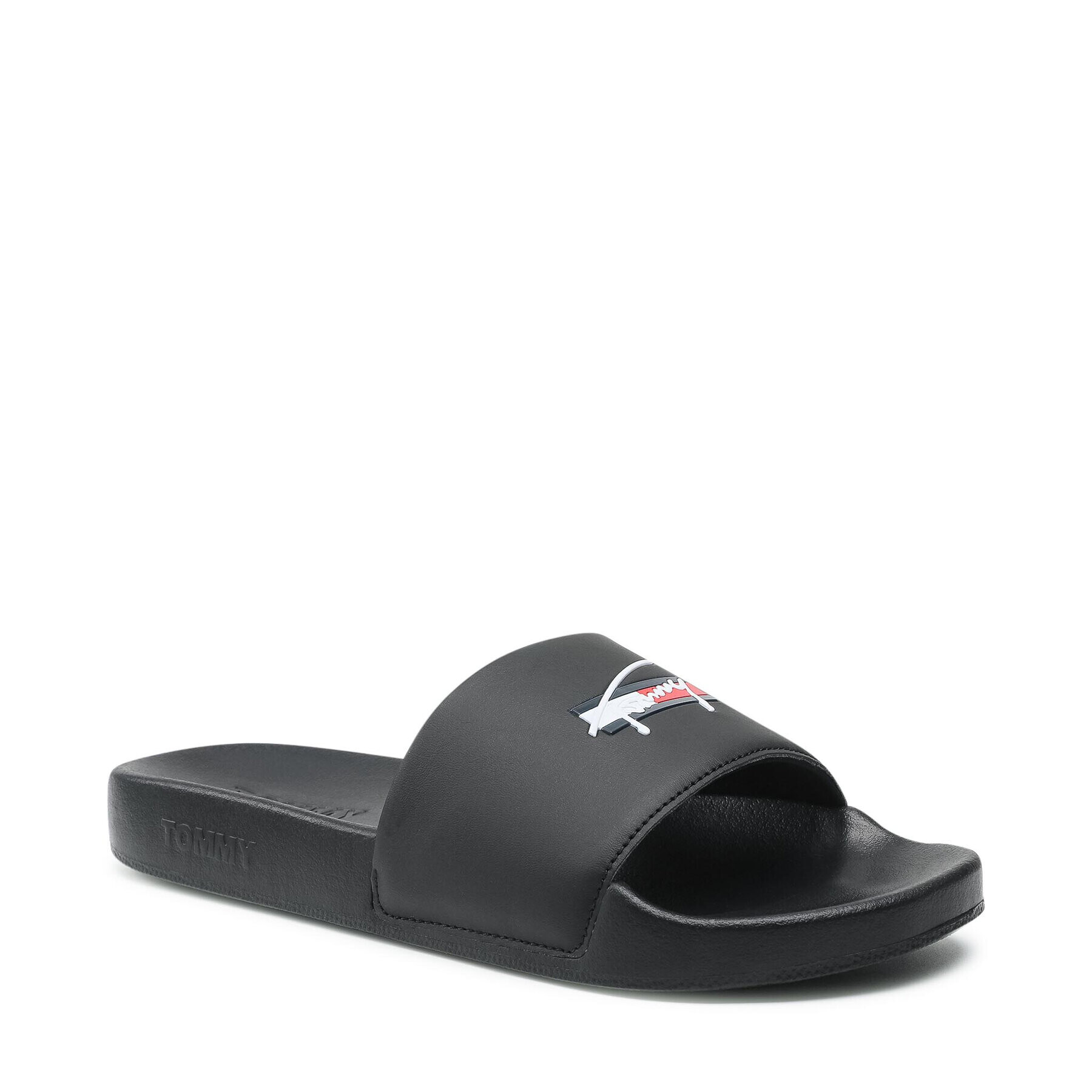 Tommy Jeans Șlapi Signature Mens Pool Slide EM0EM00729 Negru - Pled.ro