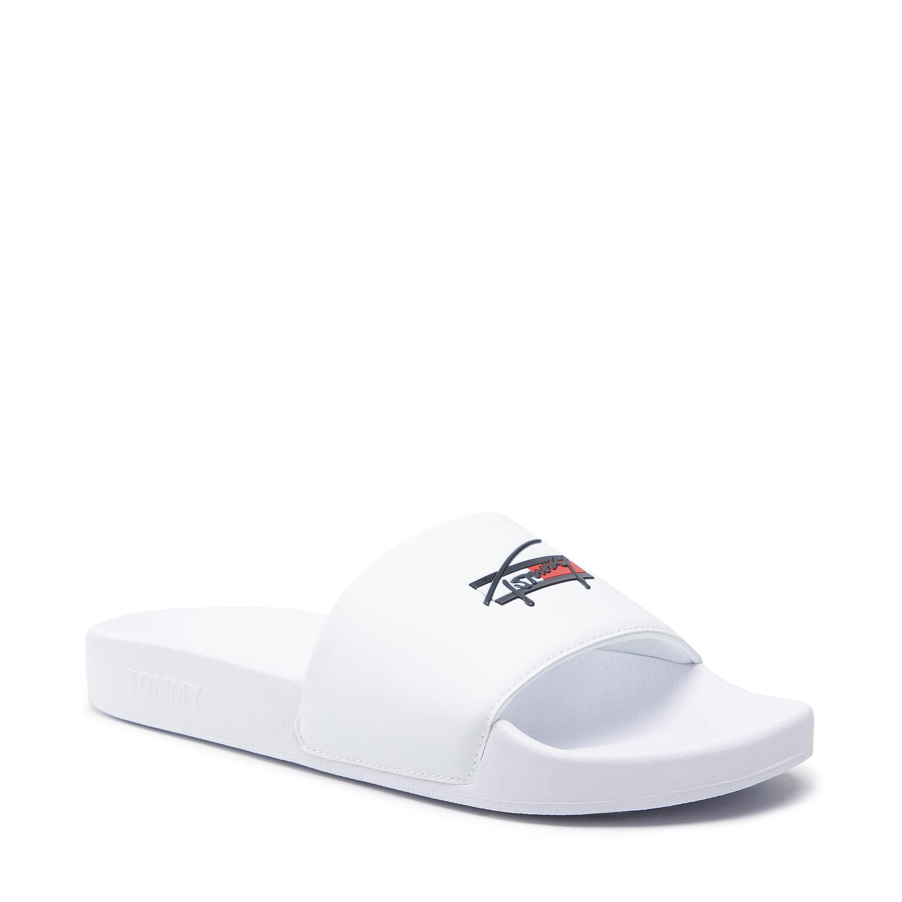 Tommy Jeans Șlapi Signature Mens Pool Slide EM0EM00729YBR Alb - Pled.ro