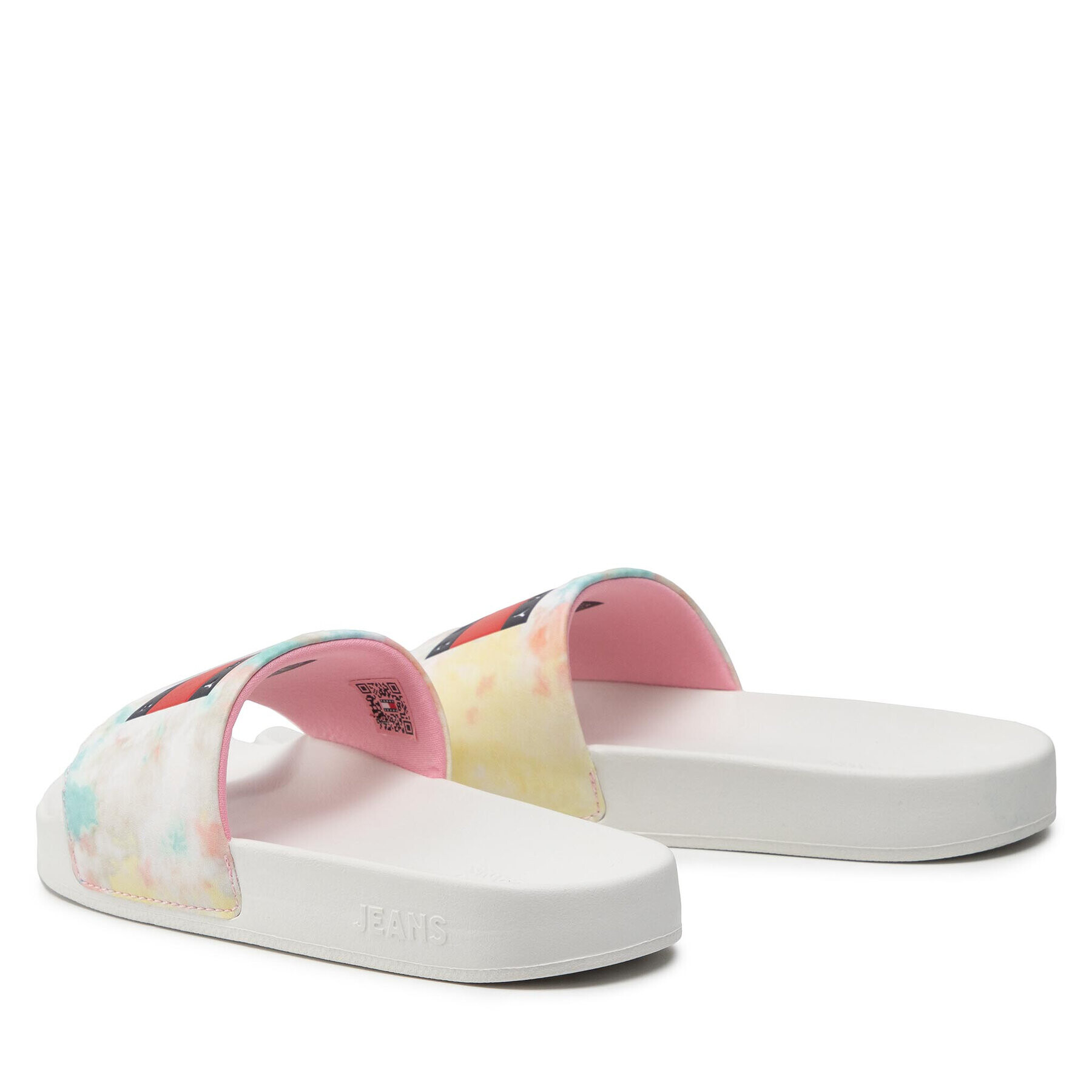 Tommy Jeans Șlapi Tie Dye Pool Slide EN0EN01886 Alb - Pled.ro