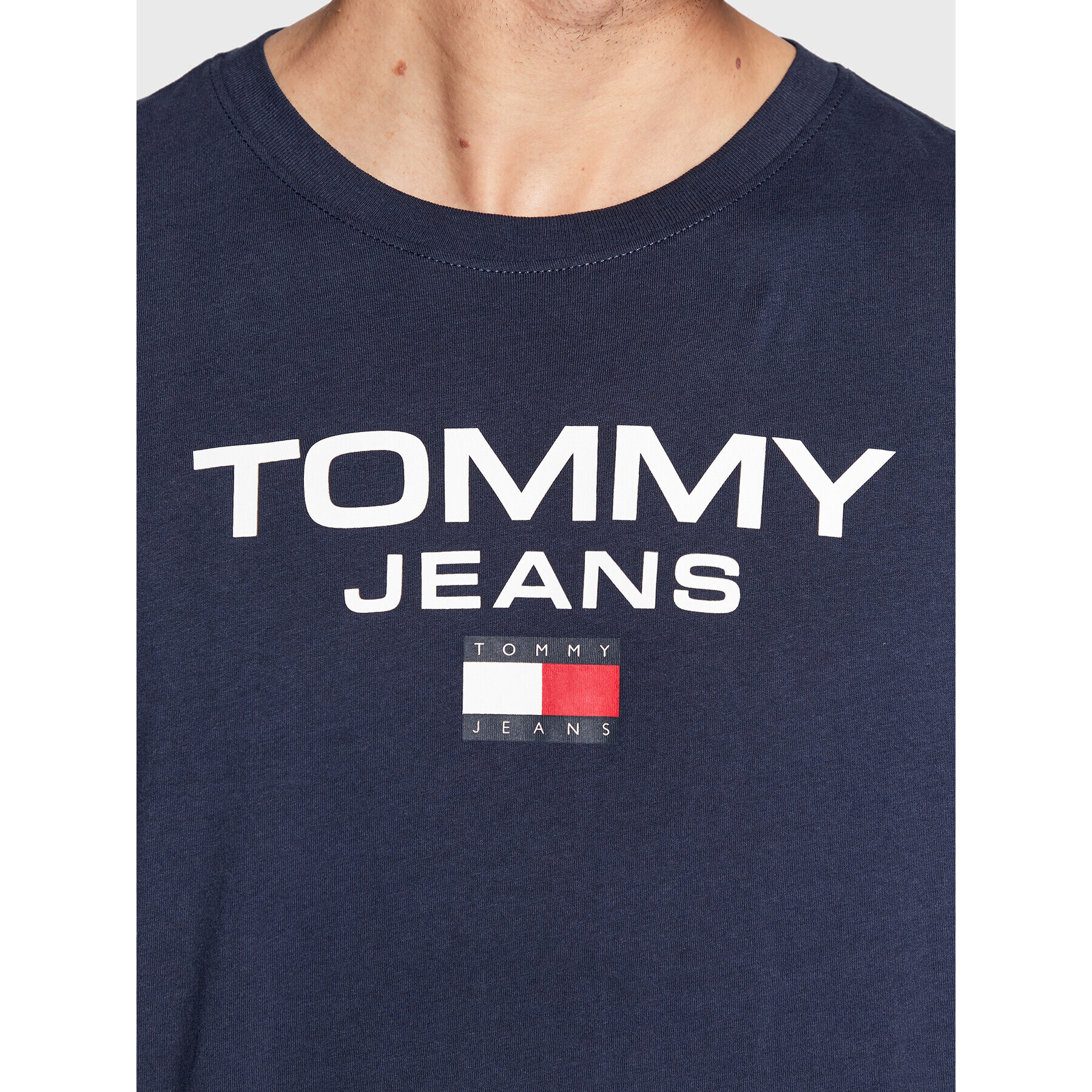 Tommy Jeans Longsleeve DM0DM15681 Bleumarin Regular Fit - Pled.ro