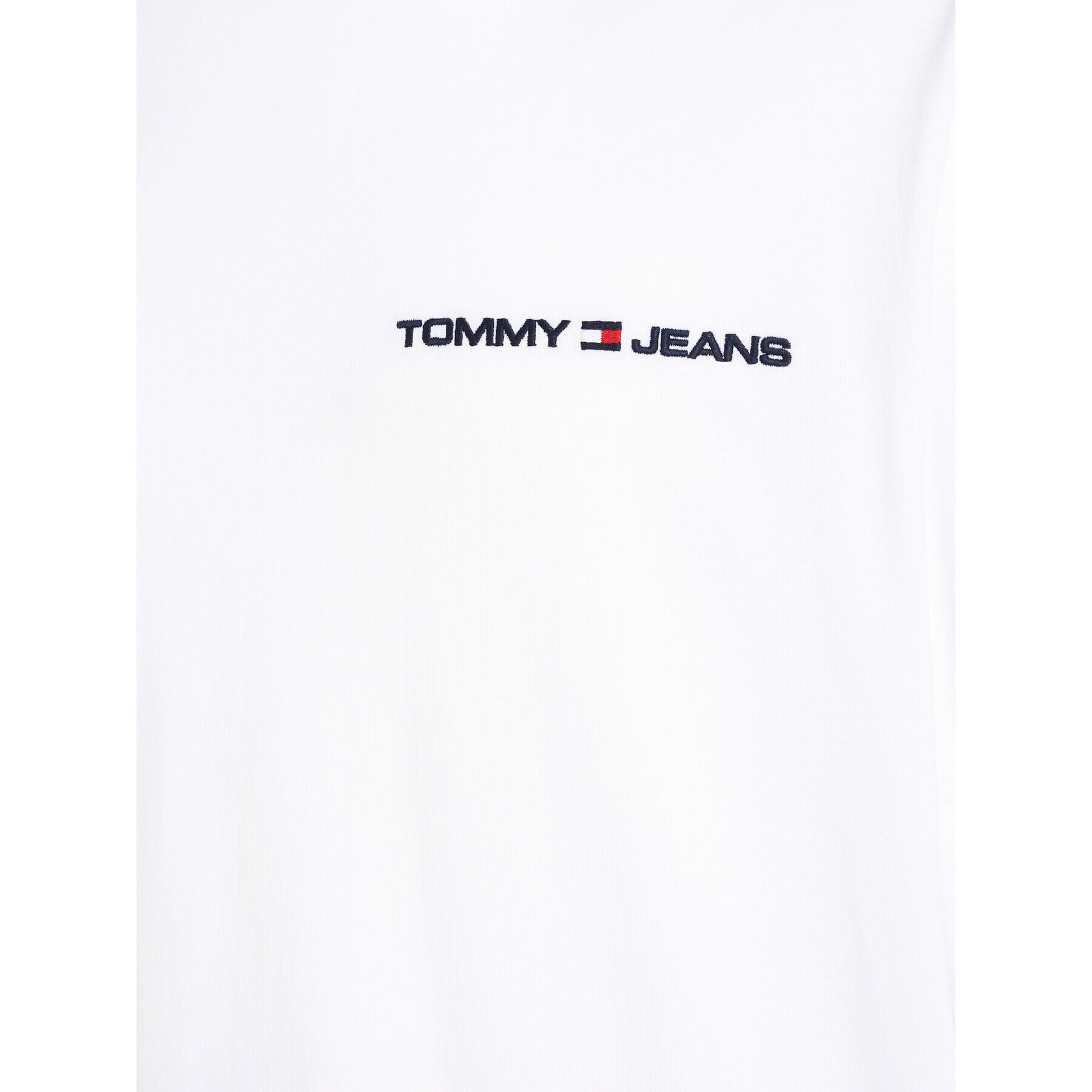 Tommy Jeans Longsleeve DM0DM16879 Alb Regular Fit - Pled.ro