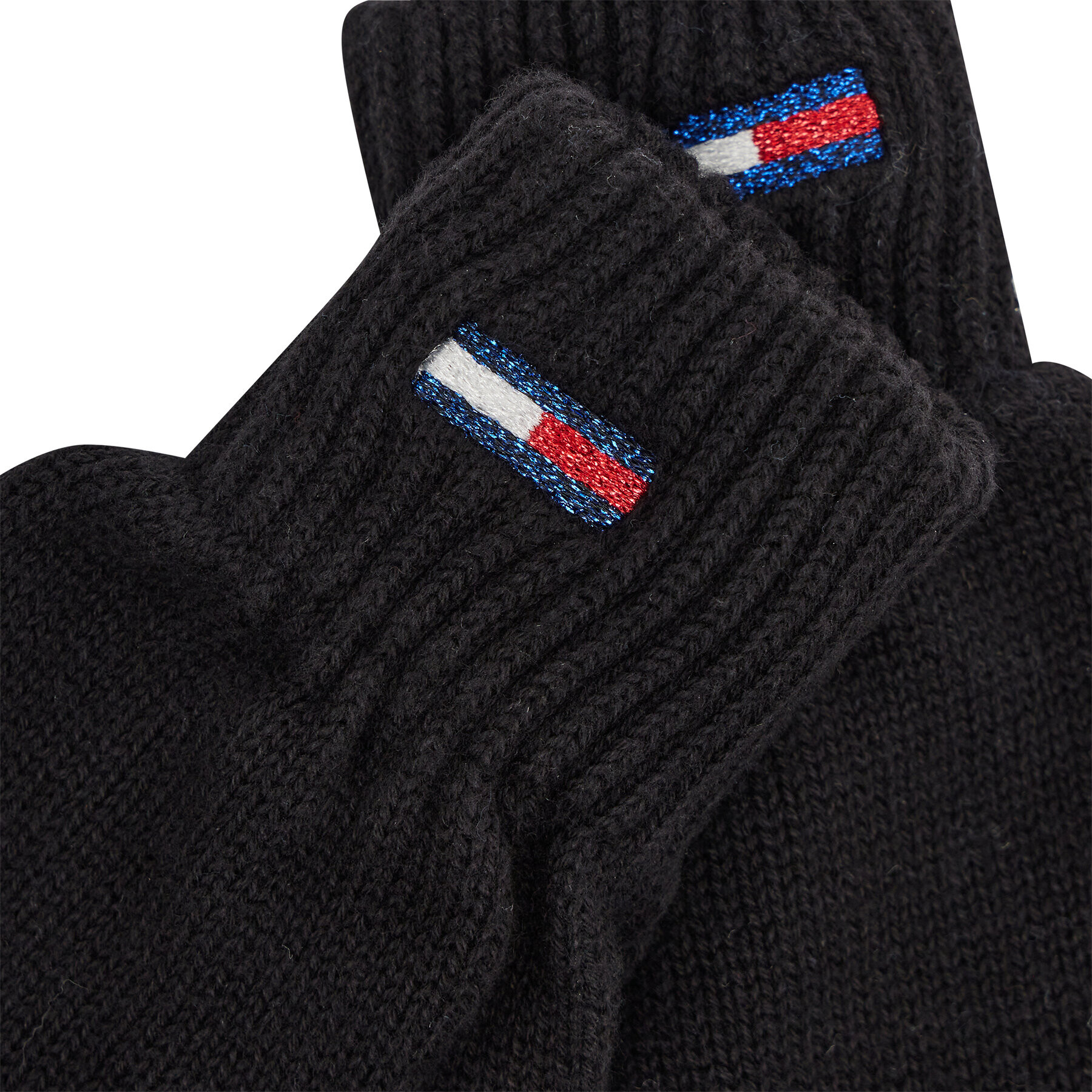 Tommy Jeans Mănuși de Damă Tjw Ess Flag Glove AW0AW10704 Negru - Pled.ro