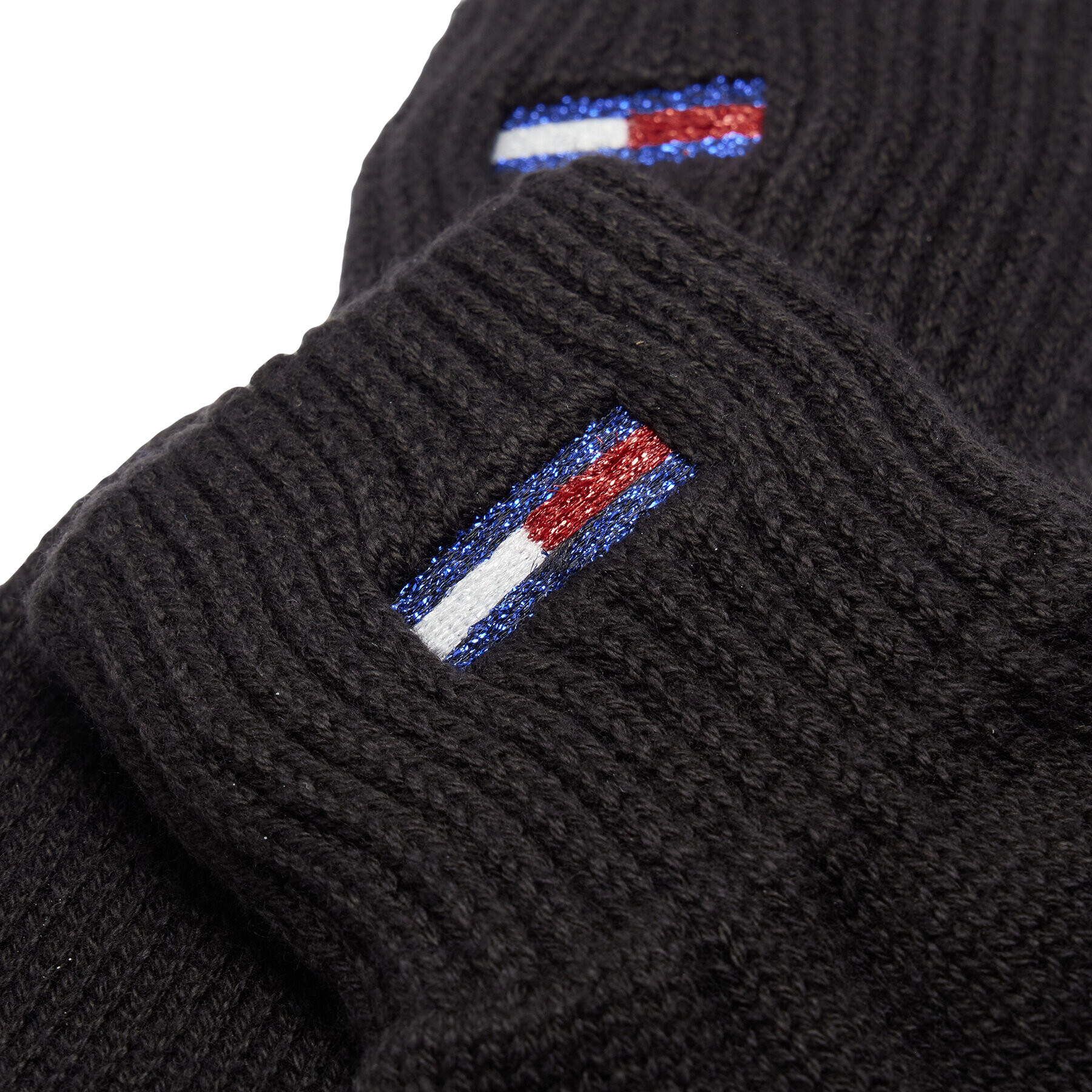 Tommy Jeans Mănuși de Damă Flag AW0AW13677 Negru - Pled.ro