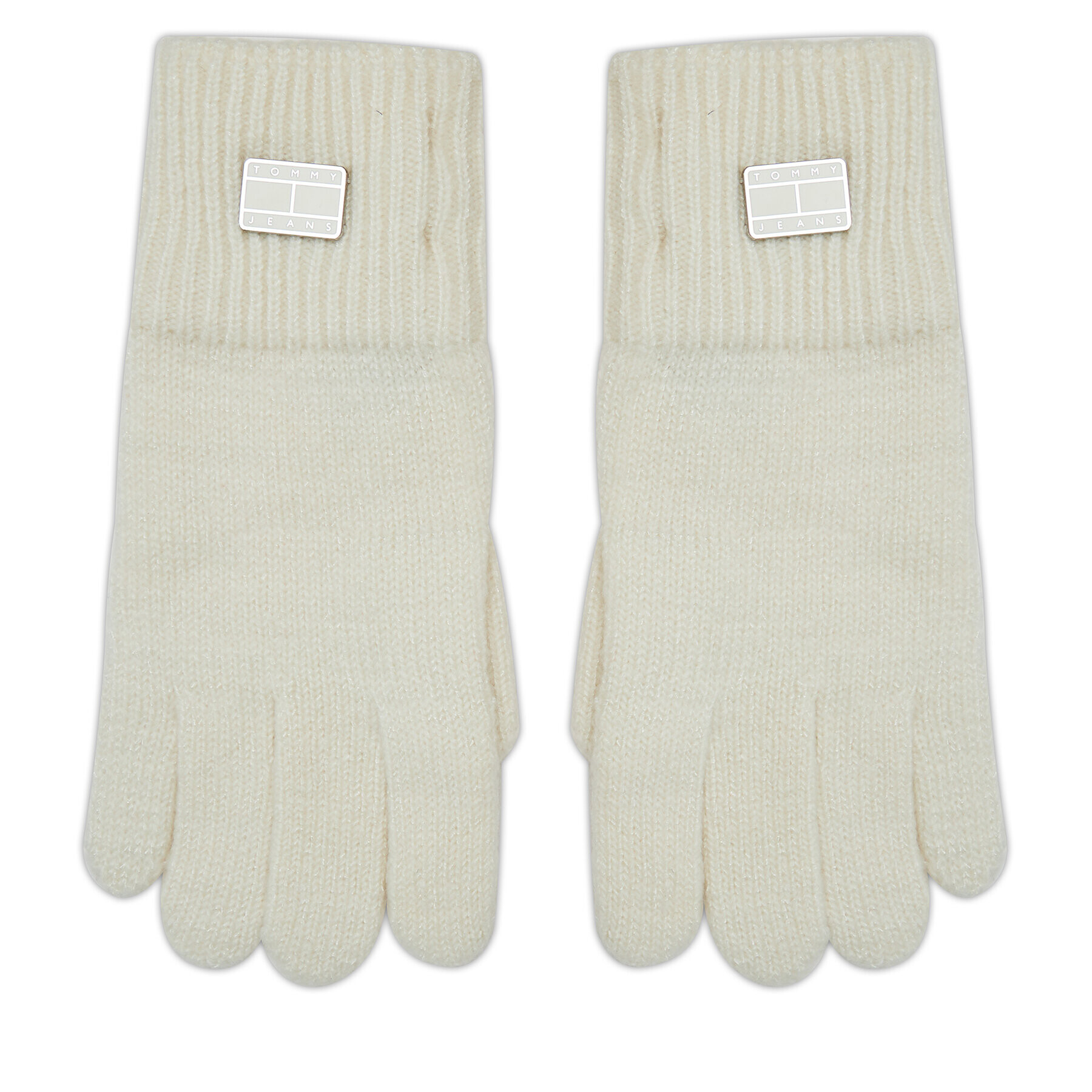 Tommy Jeans Mănuși de Damă Tjw Cosy Knit Gloves AW0AW15481 Écru - Pled.ro