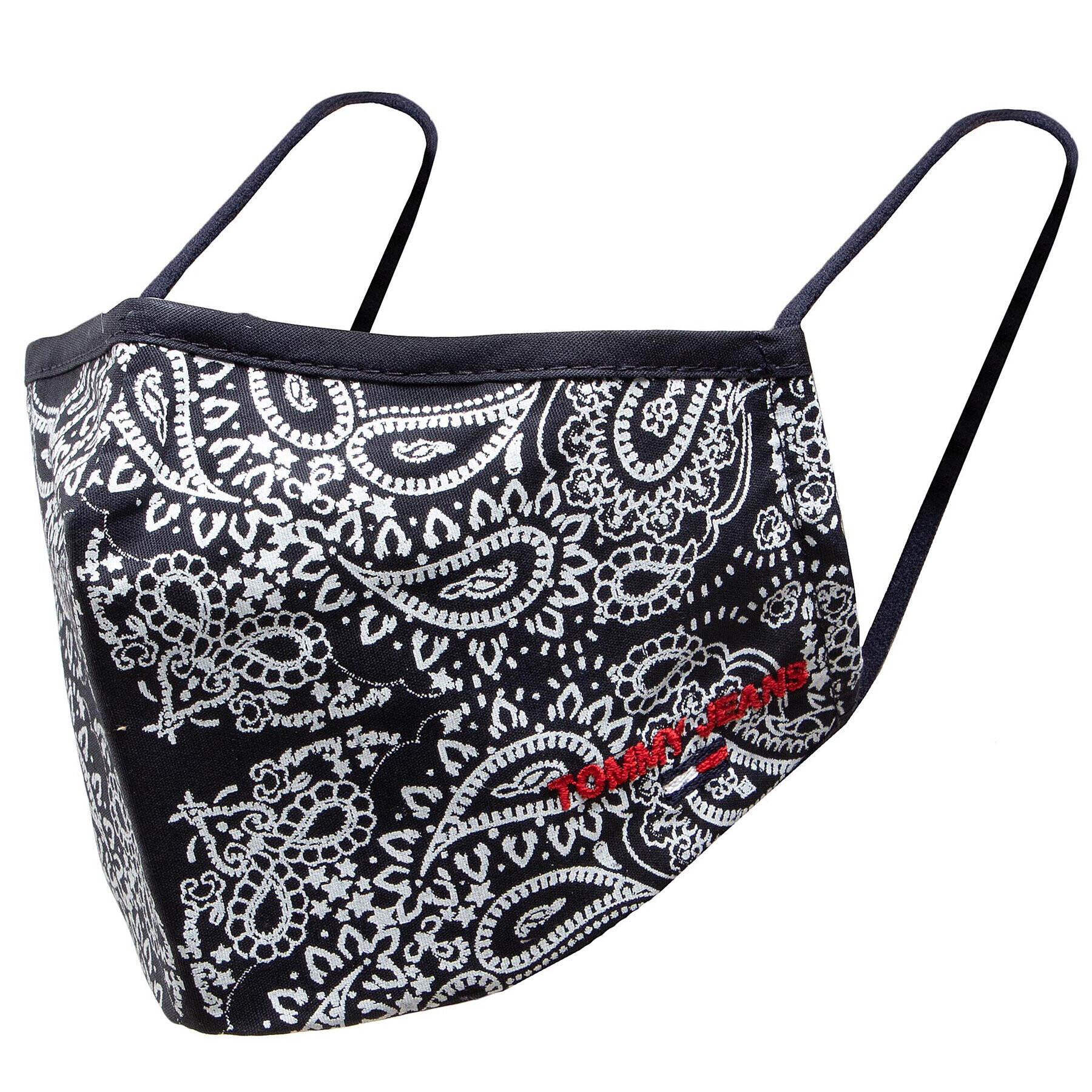 Tommy Jeans Mască din material textil Tjm Bandana Face Cover AM0AM07681 Negru - Pled.ro