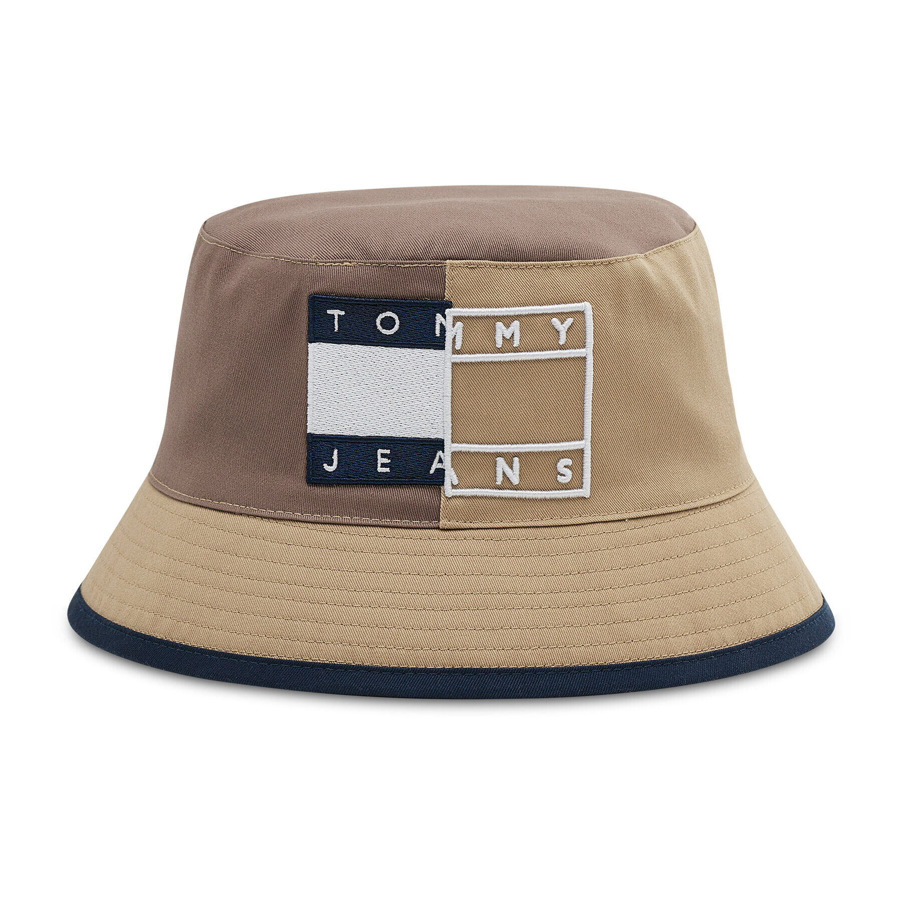 Tommy Jeans Pălărie Tjm Heritage Bucket Spliced Rev AM0AM08488 Bej - Pled.ro