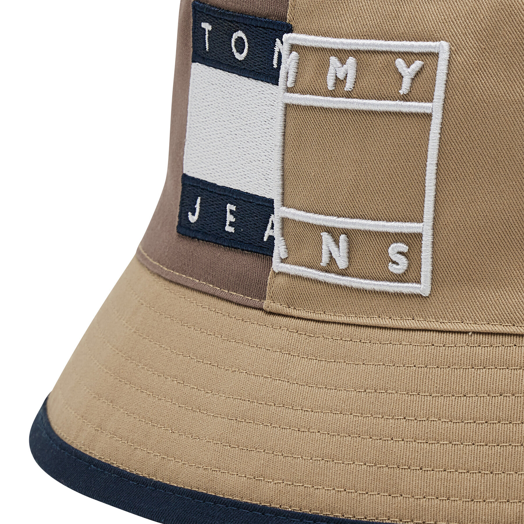 Tommy Jeans Pălărie Tjm Heritage Bucket Spliced Rev AM0AM08488 Bej - Pled.ro