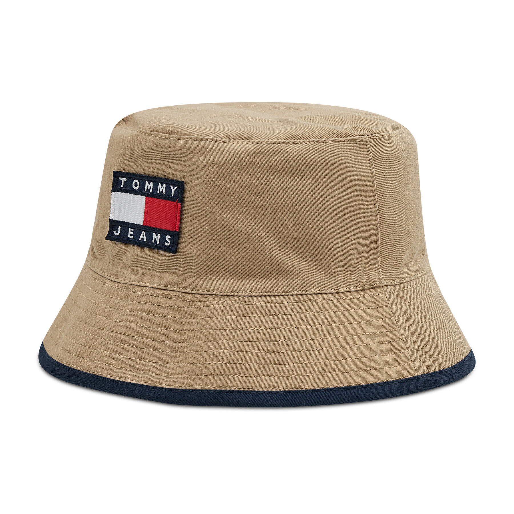 Tommy Jeans Pălărie Tjm Heritage Bucket Spliced Rev AM0AM08488 Bej - Pled.ro