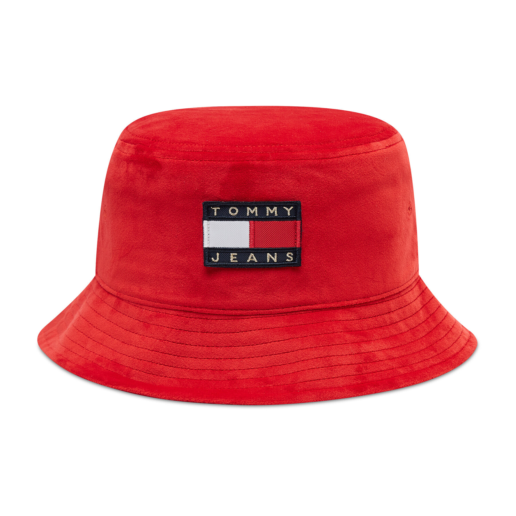 Tommy Jeans Pălărie Tjw Heritage Velvet Bucket AW0AW11096 Roșu - Pled.ro