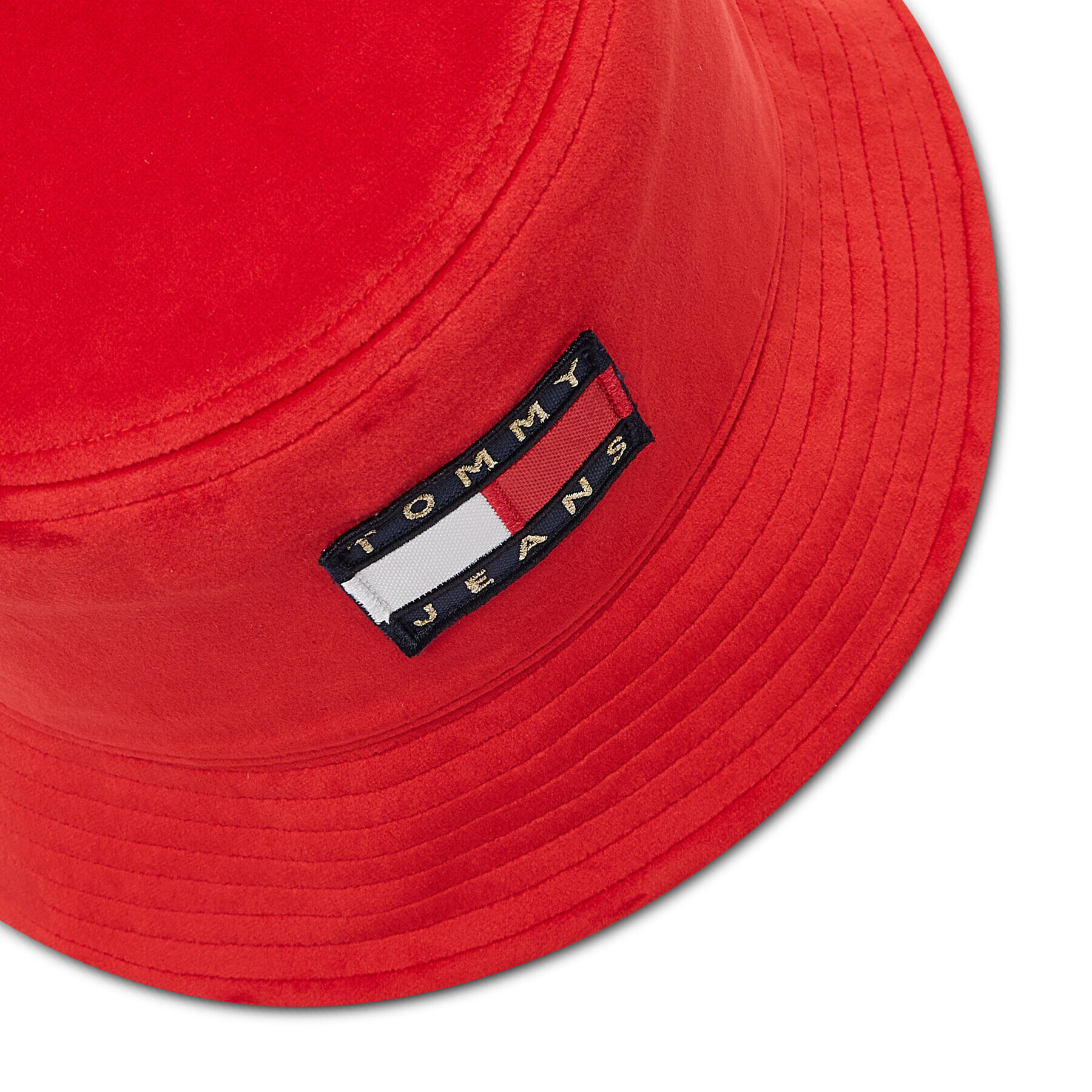 Tommy Jeans Pălărie Tjw Heritage Velvet Bucket AW0AW11096 Roșu - Pled.ro