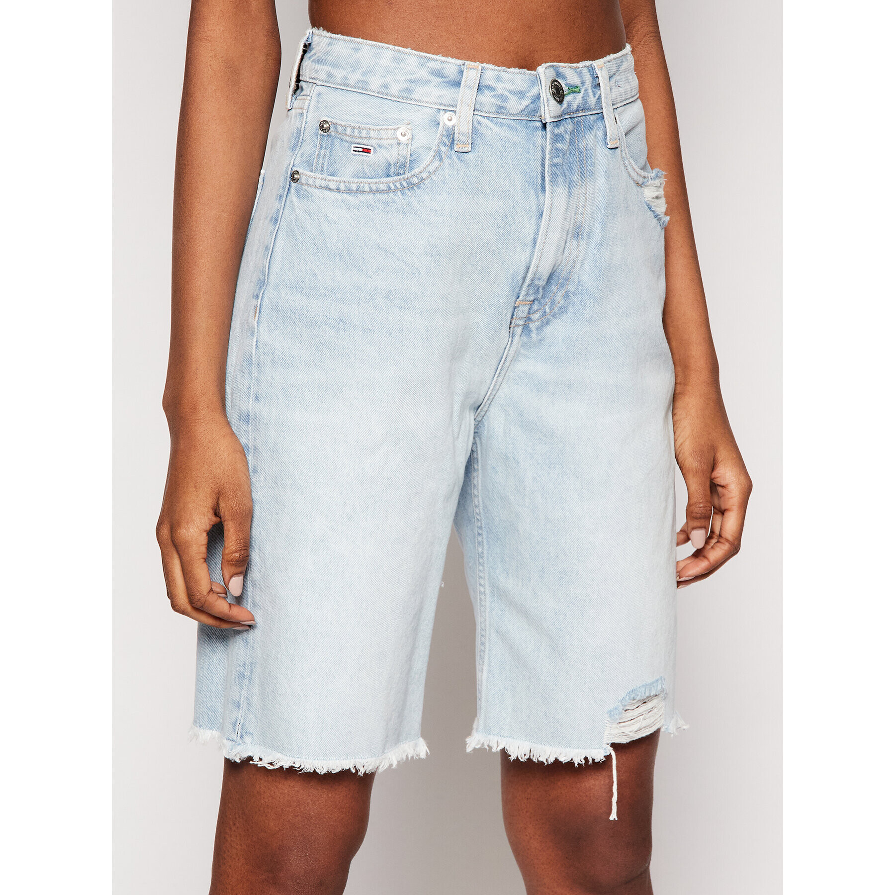 Tommy Jeans Pantaloni scurți de blugi Harper Denim Bermuda DW0DW10086 Albastru Regular Fit - Pled.ro