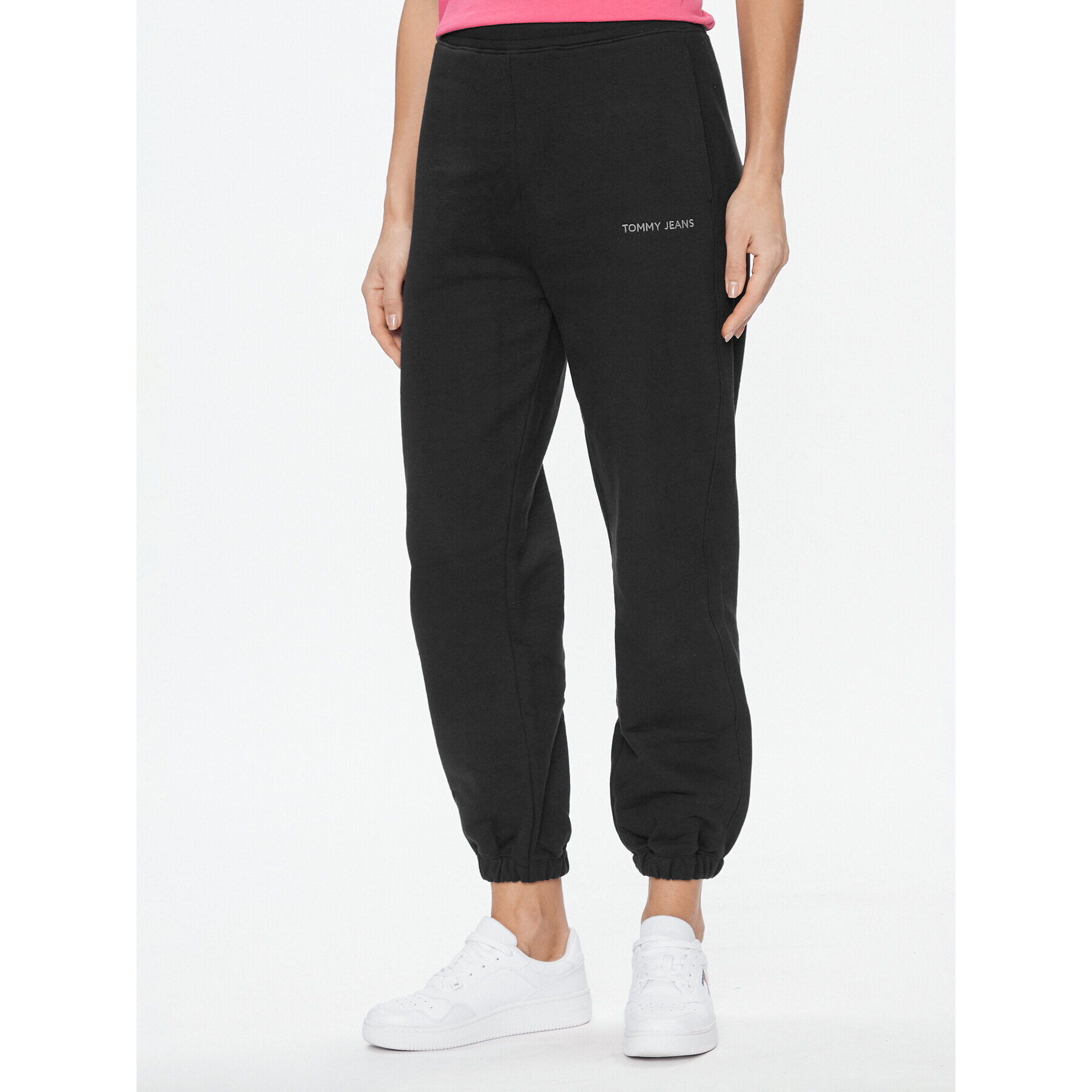 Tommy Jeans Pantaloni trening Classics DW0DW17309 Negru Relaxed Fit - Pled.ro