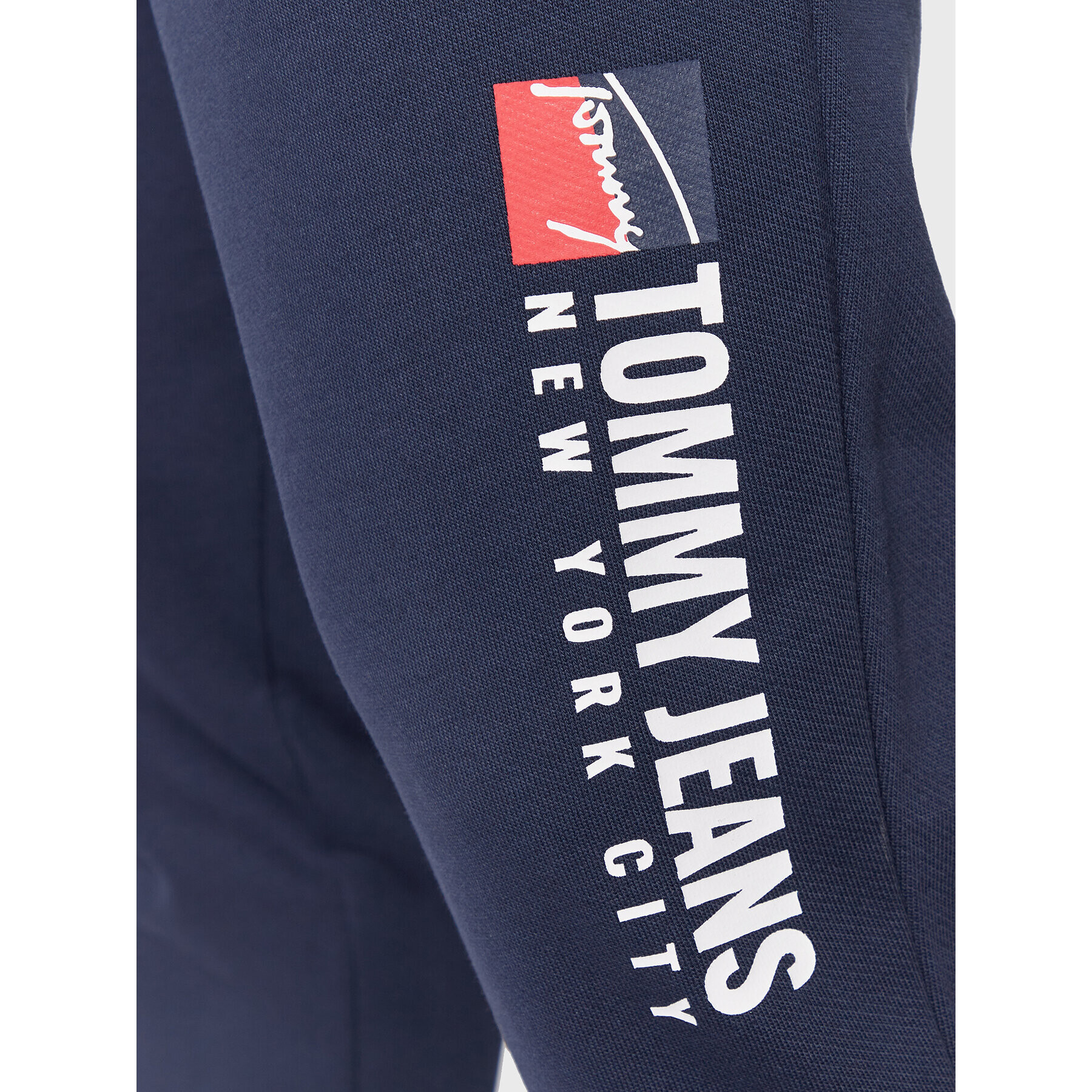 Tommy Jeans Pantaloni trening Entry Athletics DM0DM14273 Bleumarin Regular Fit - Pled.ro