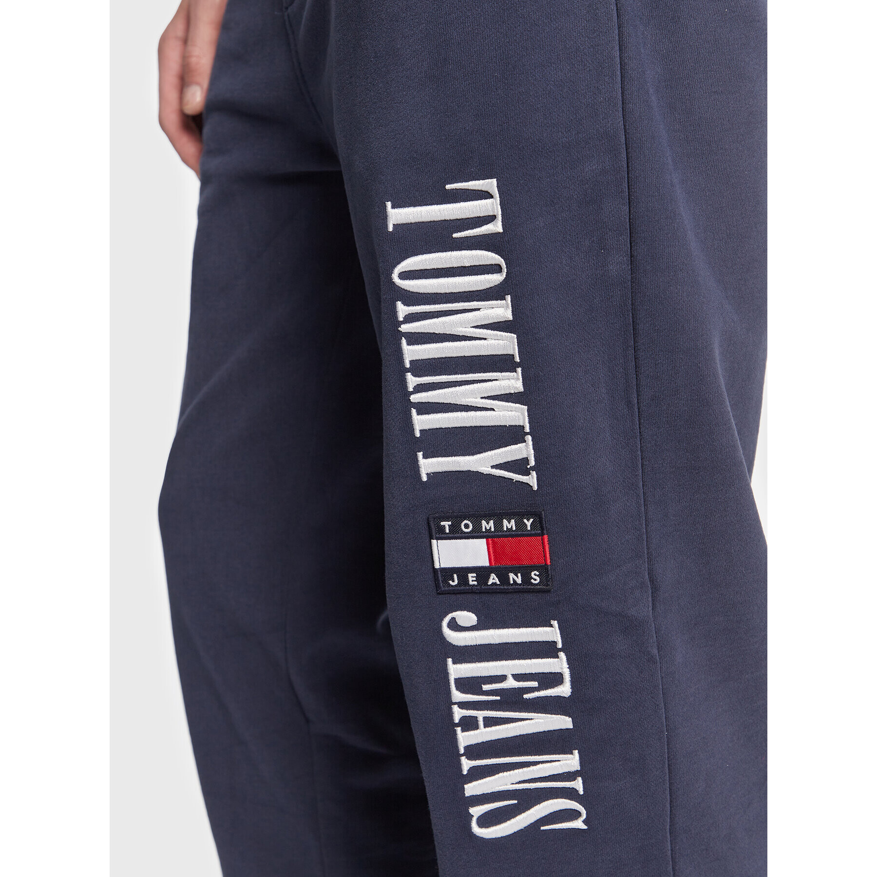 Tommy Jeans Pantaloni trening Ethan Archive DM0DM15792 Bleumarin Regular Fit - Pled.ro