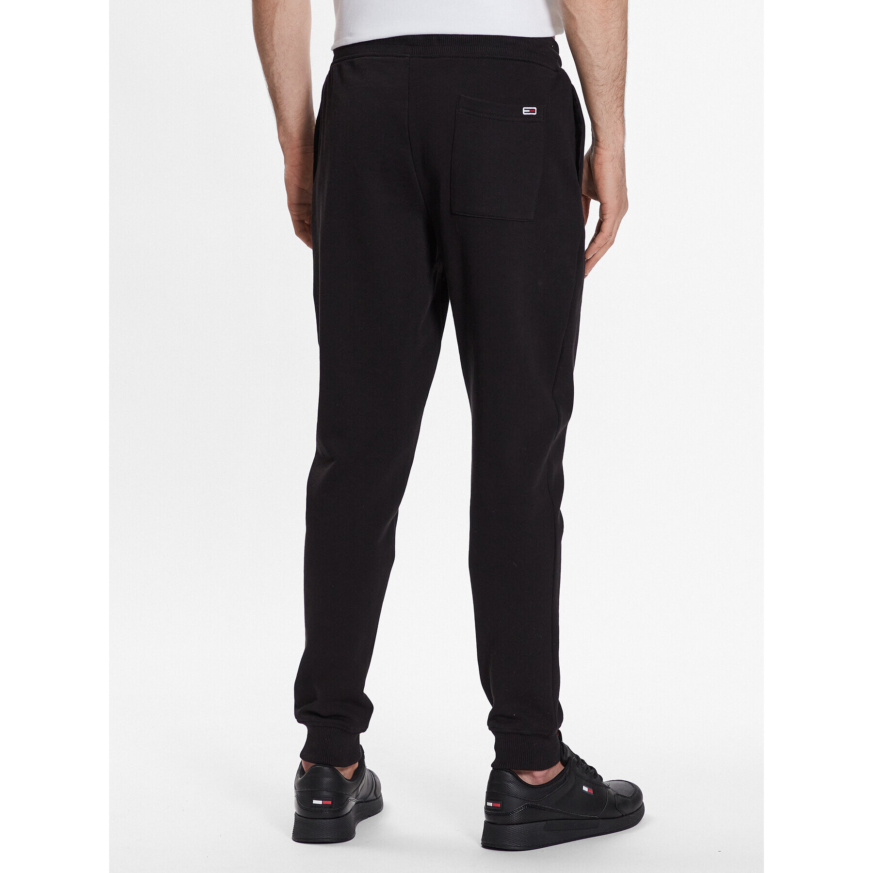 Tommy Jeans Pantaloni trening Graphic DM0DM16337 Negru Regular Fit - Pled.ro