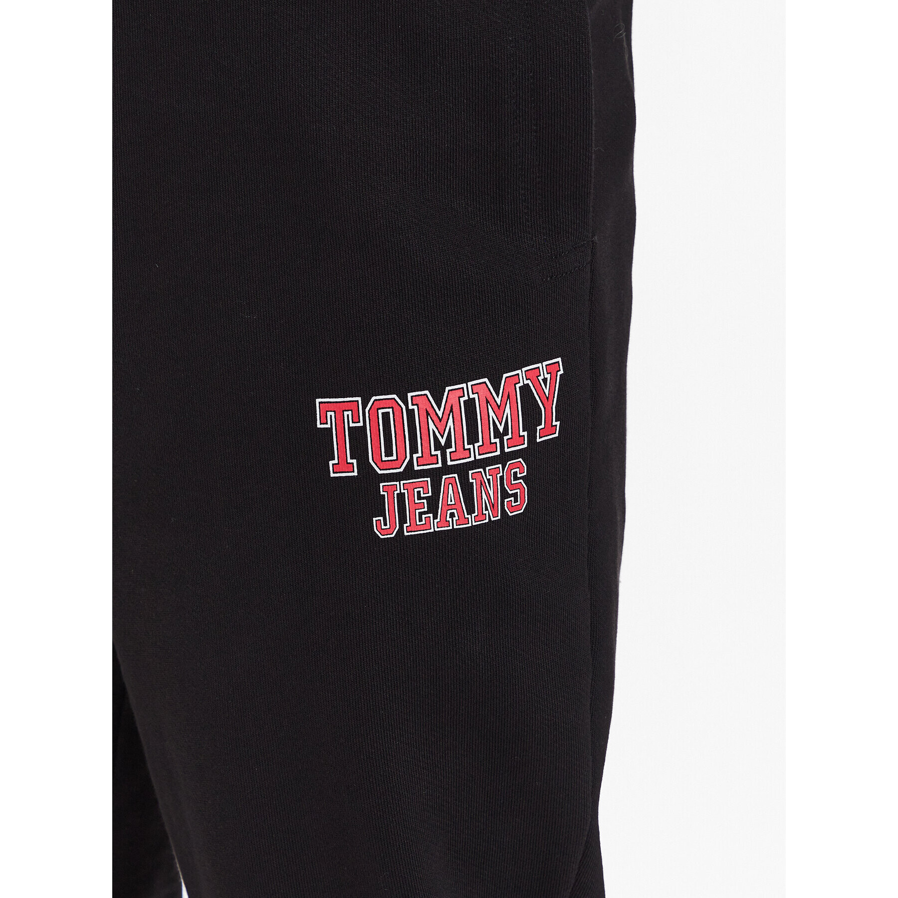 Tommy Jeans Pantaloni trening Graphic DM0DM16337 Negru Regular Fit - Pled.ro