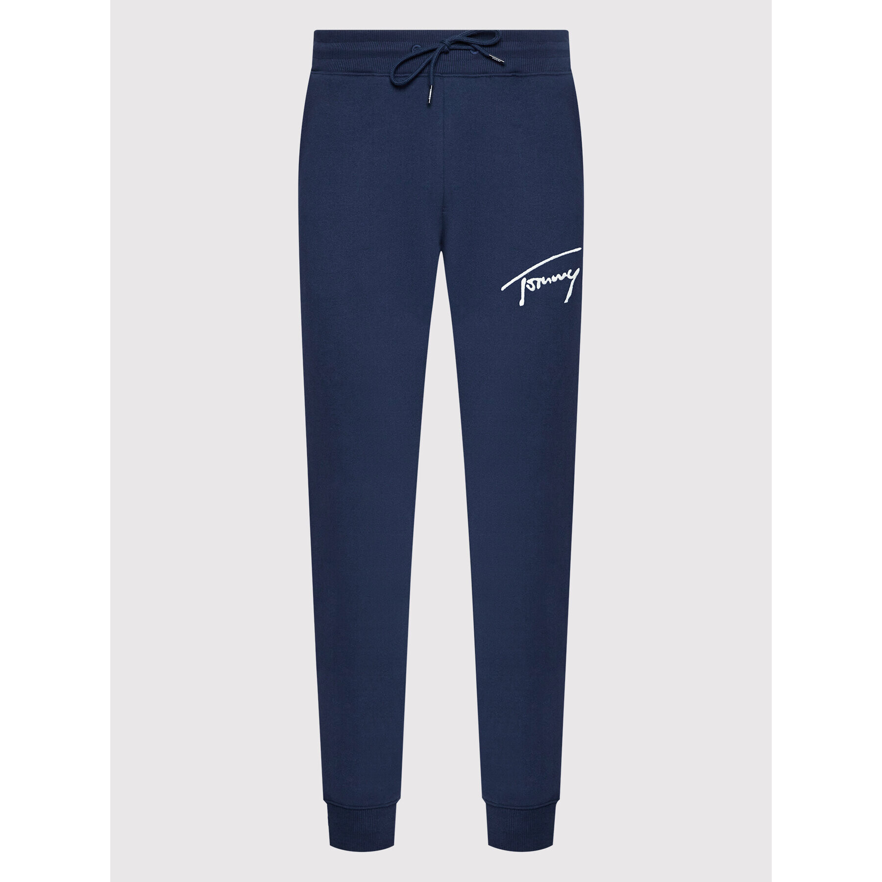 Tommy Jeans Pantaloni trening Signature DM0DM12439 Bleumarin Slim Fit - Pled.ro