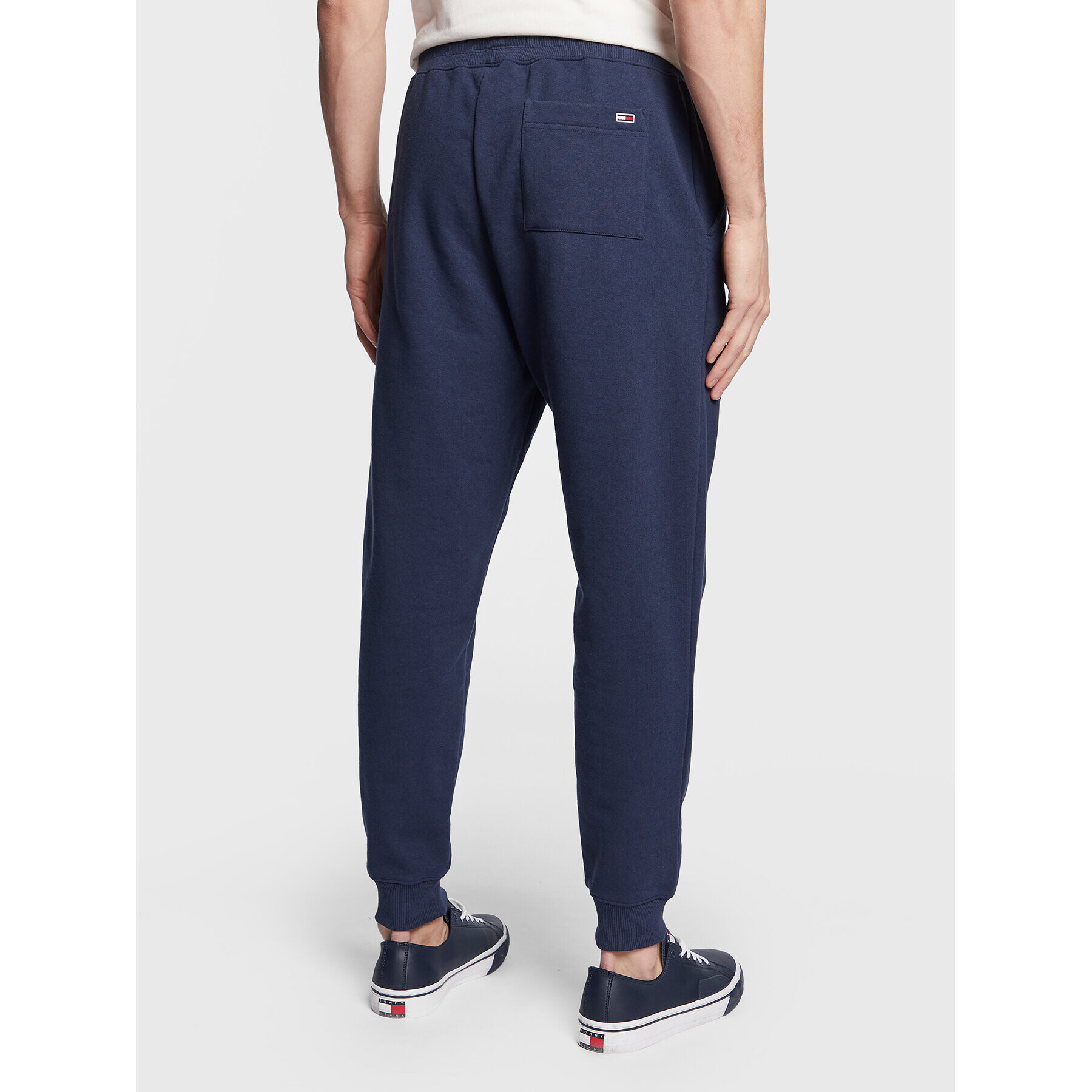 Tommy Jeans Pantaloni trening Signature DM0DM15809 Bleumarin Regular Fit - Pled.ro