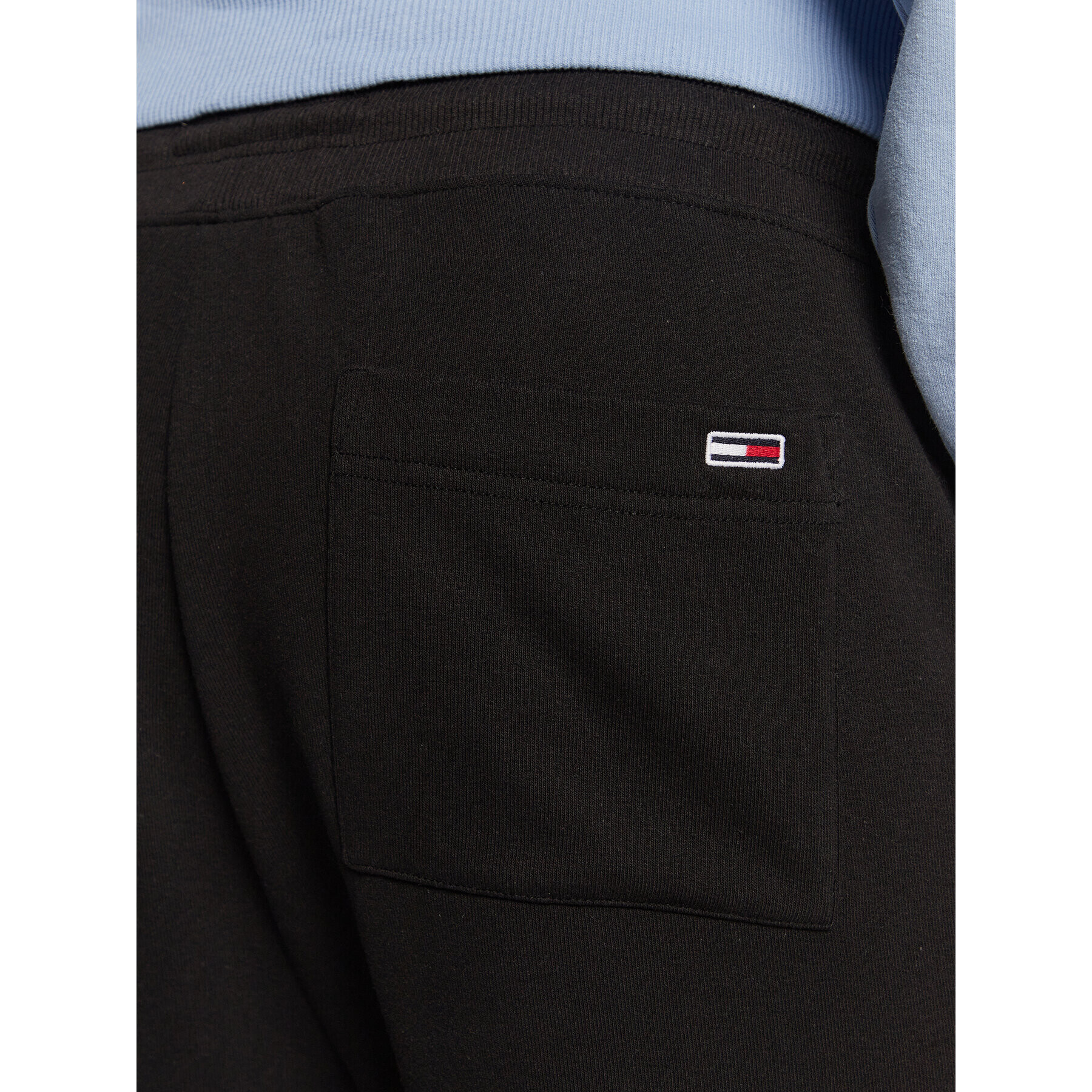 Tommy Jeans Pantaloni trening Signature DM0DM15809 Negru Regular Fit - Pled.ro