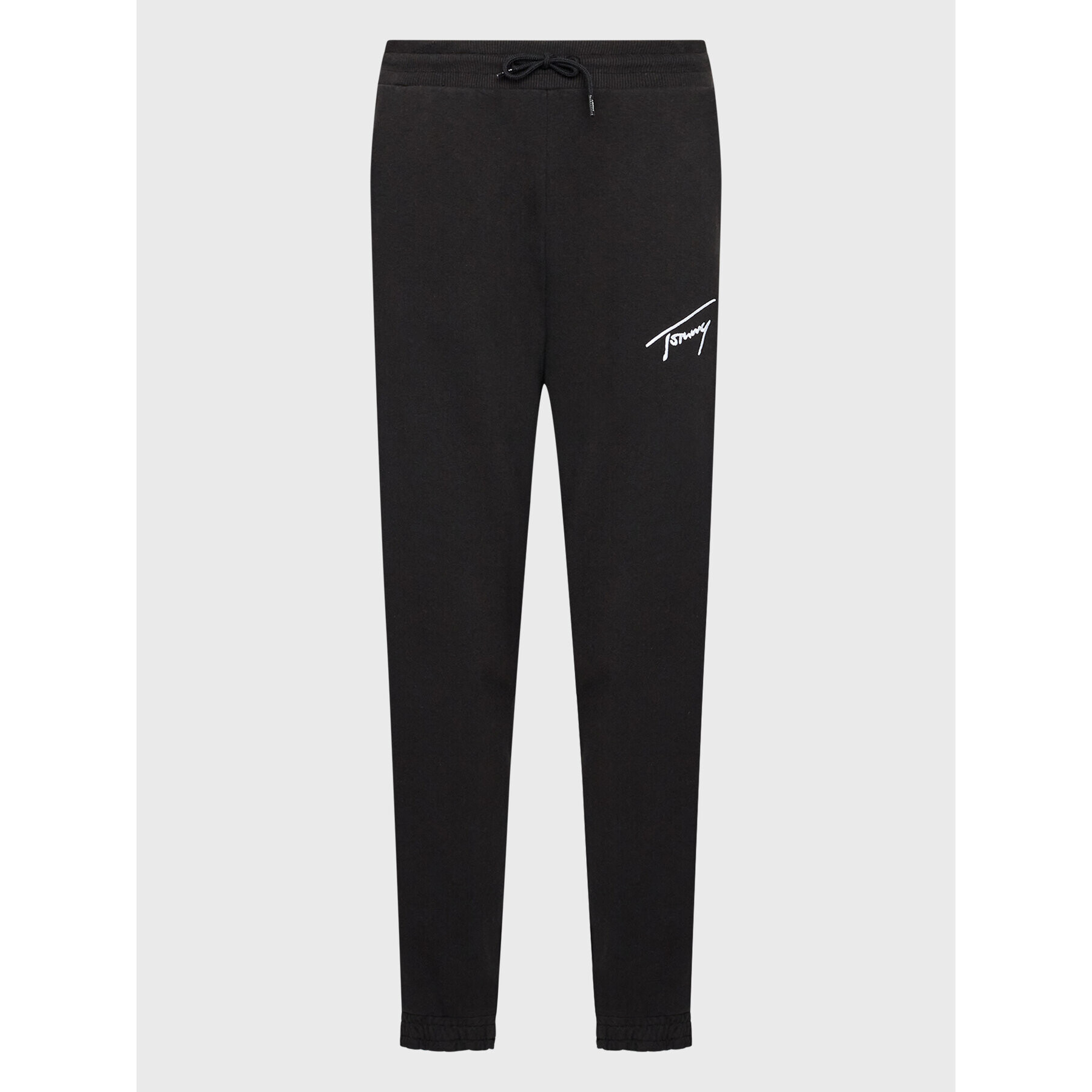 Tommy Jeans Pantaloni trening Signature DW0DW13821 Negru Regular Fit - Pled.ro