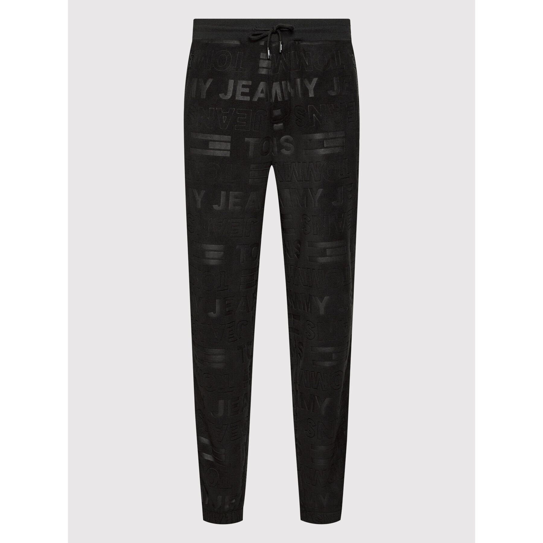 Tommy Jeans Pantaloni trening Tjm Aop DM0DM11220 Negru Loose Fit - Pled.ro