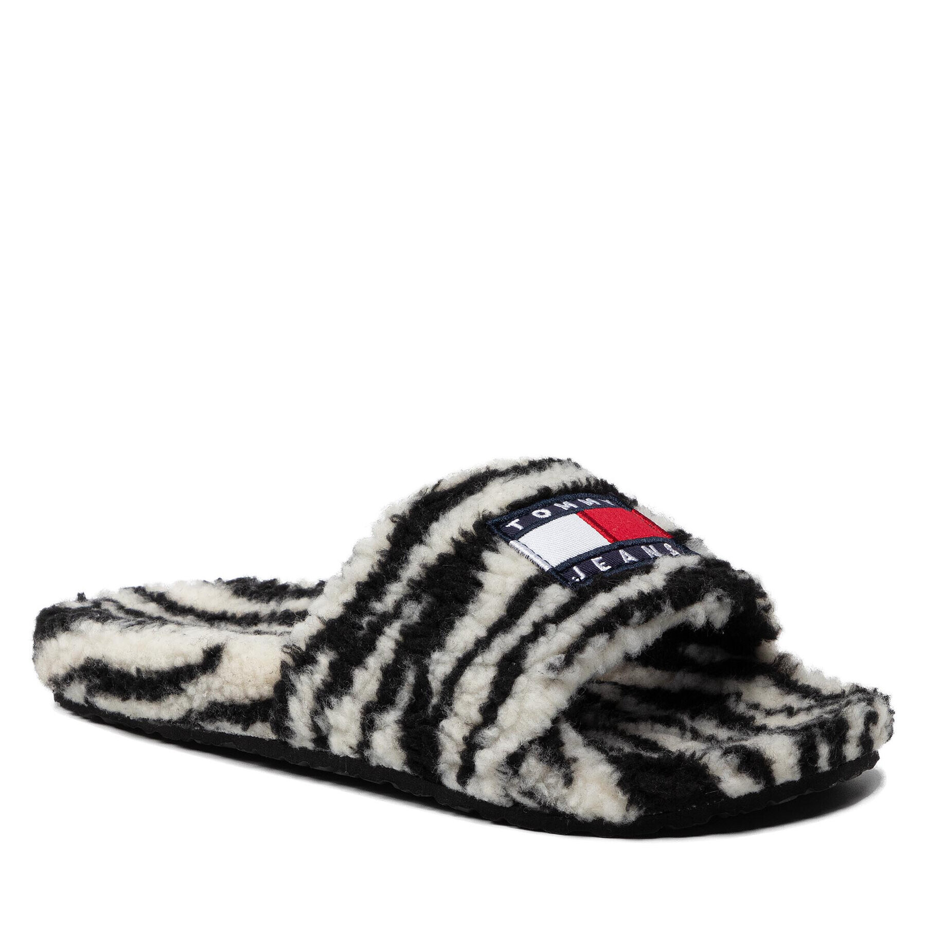 Tommy Jeans Papuci de casă Wild Animal Printed Poolslide EN0EN01668 Negru - Pled.ro