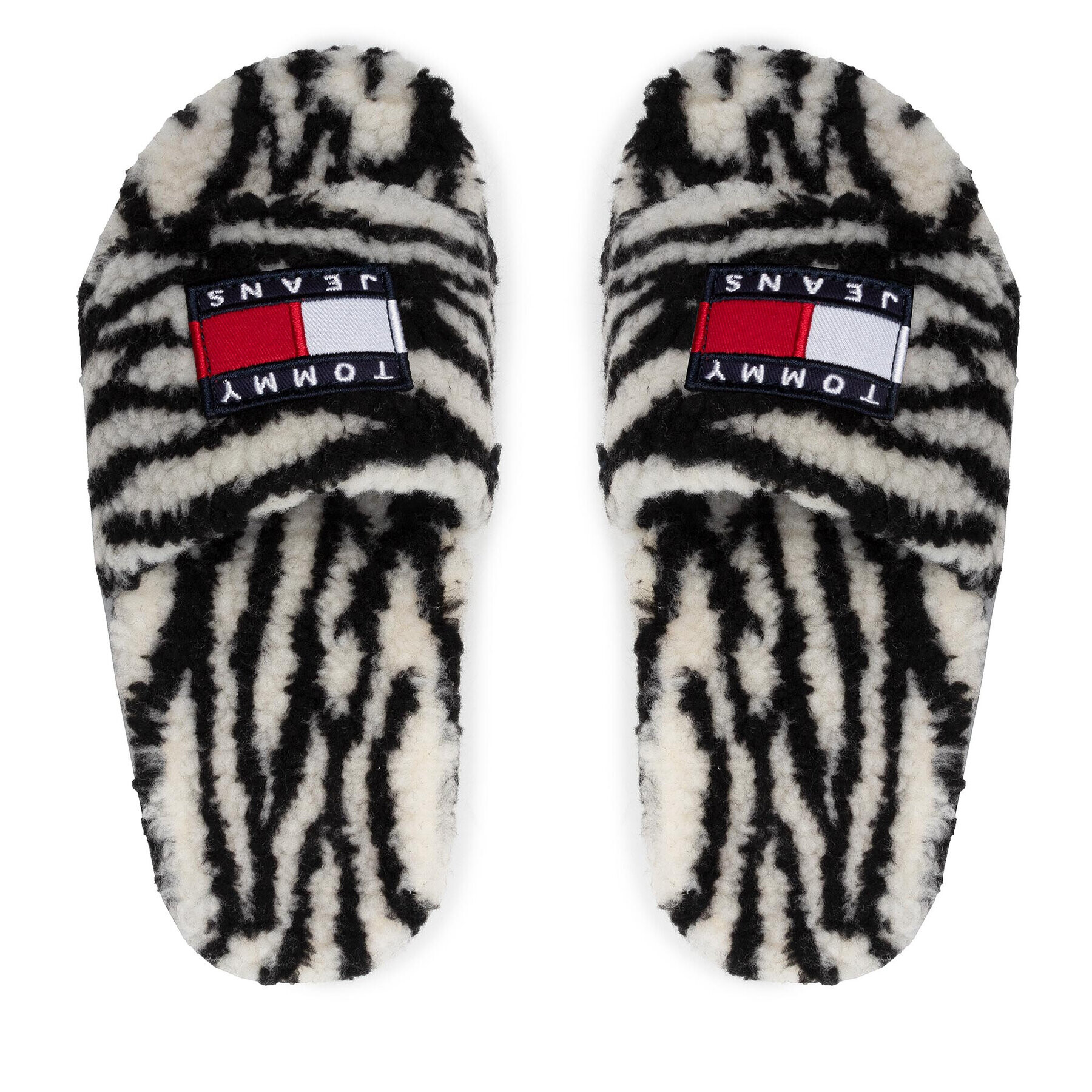 Tommy Jeans Papuci de casă Wild Animal Printed Poolslide EN0EN01668 Negru - Pled.ro