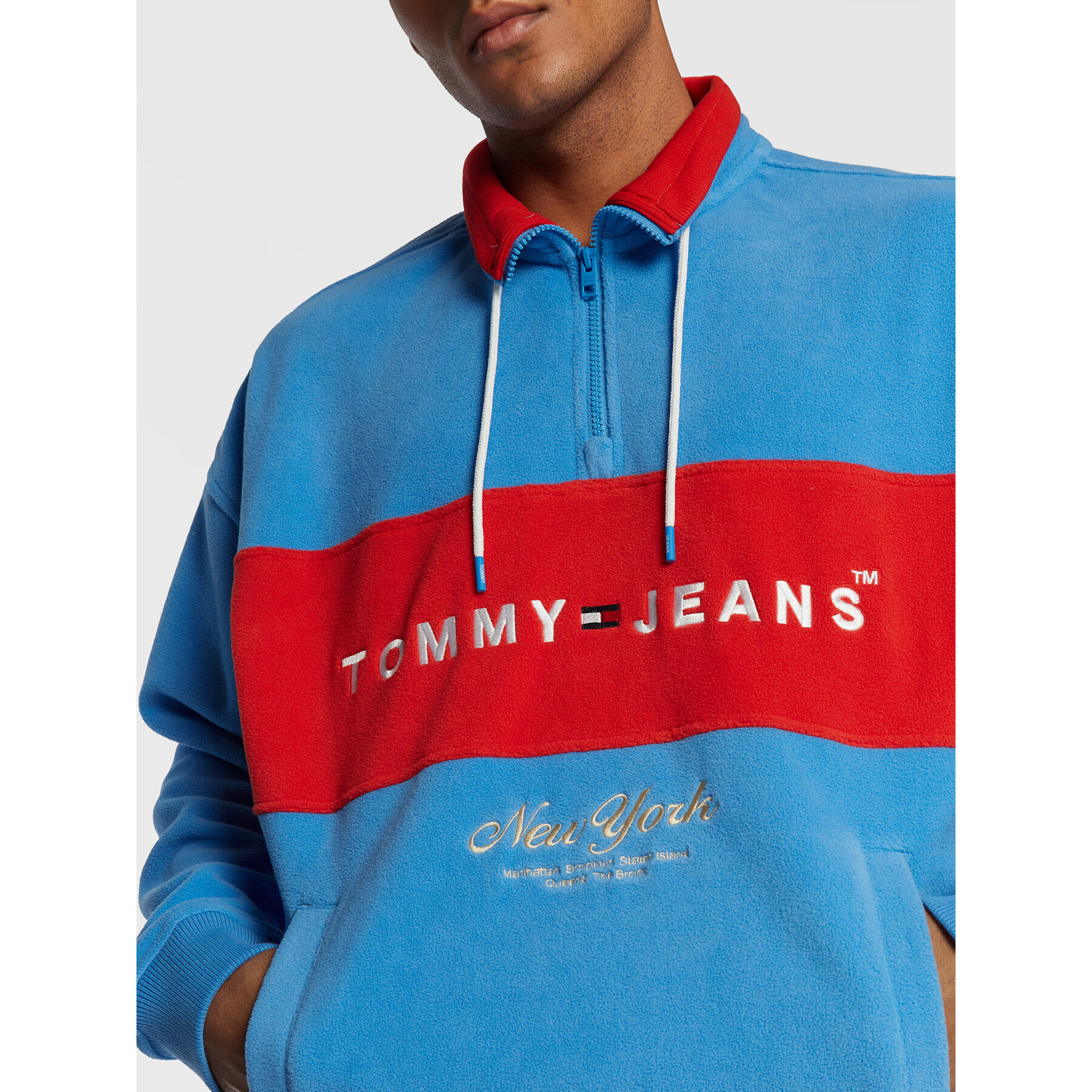 Tommy Jeans Polar Archive DM0DM13884 Albastru Regular Fit - Pled.ro