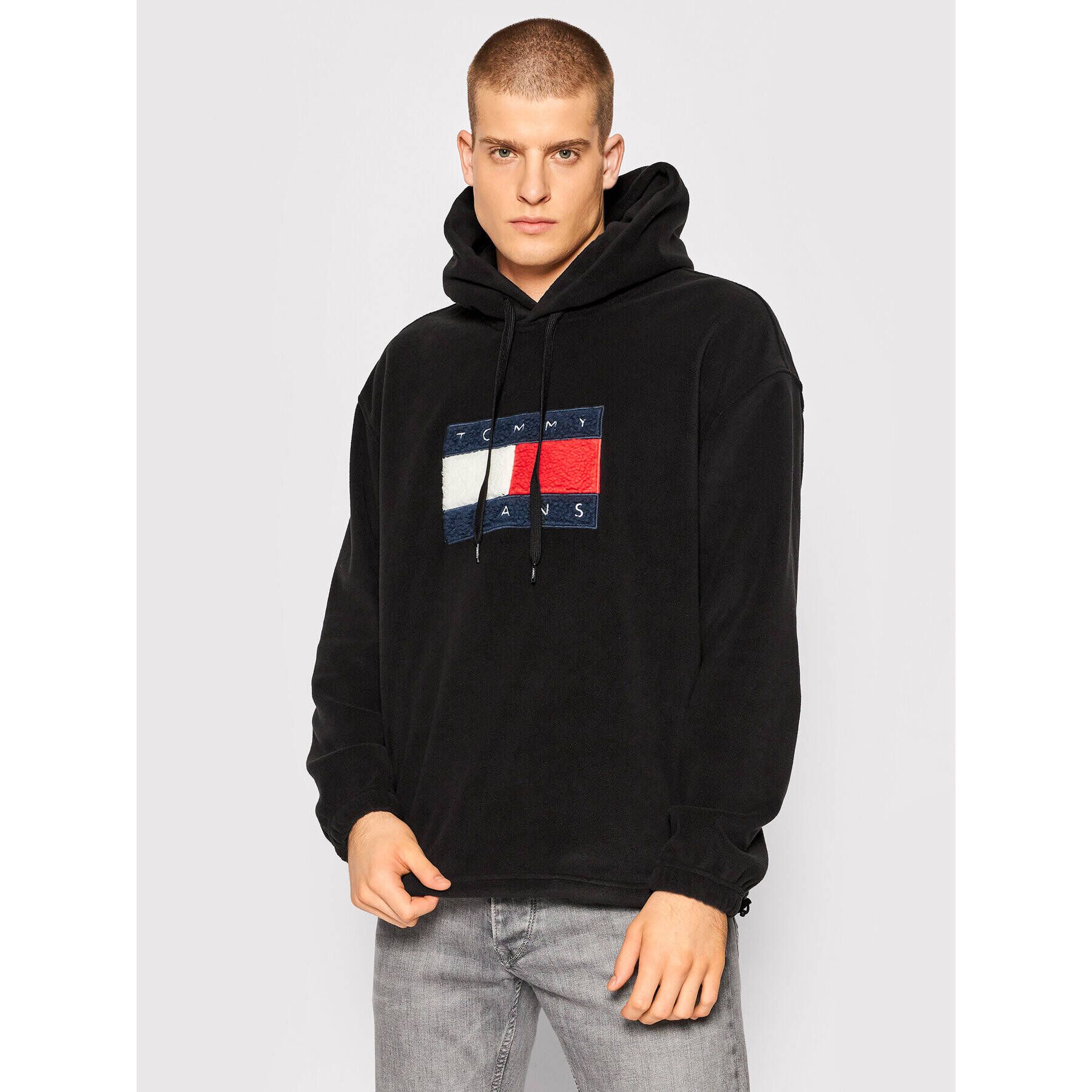 Tommy Jeans Polar DM0DM12576 Negru Relaxed Fit - Pled.ro