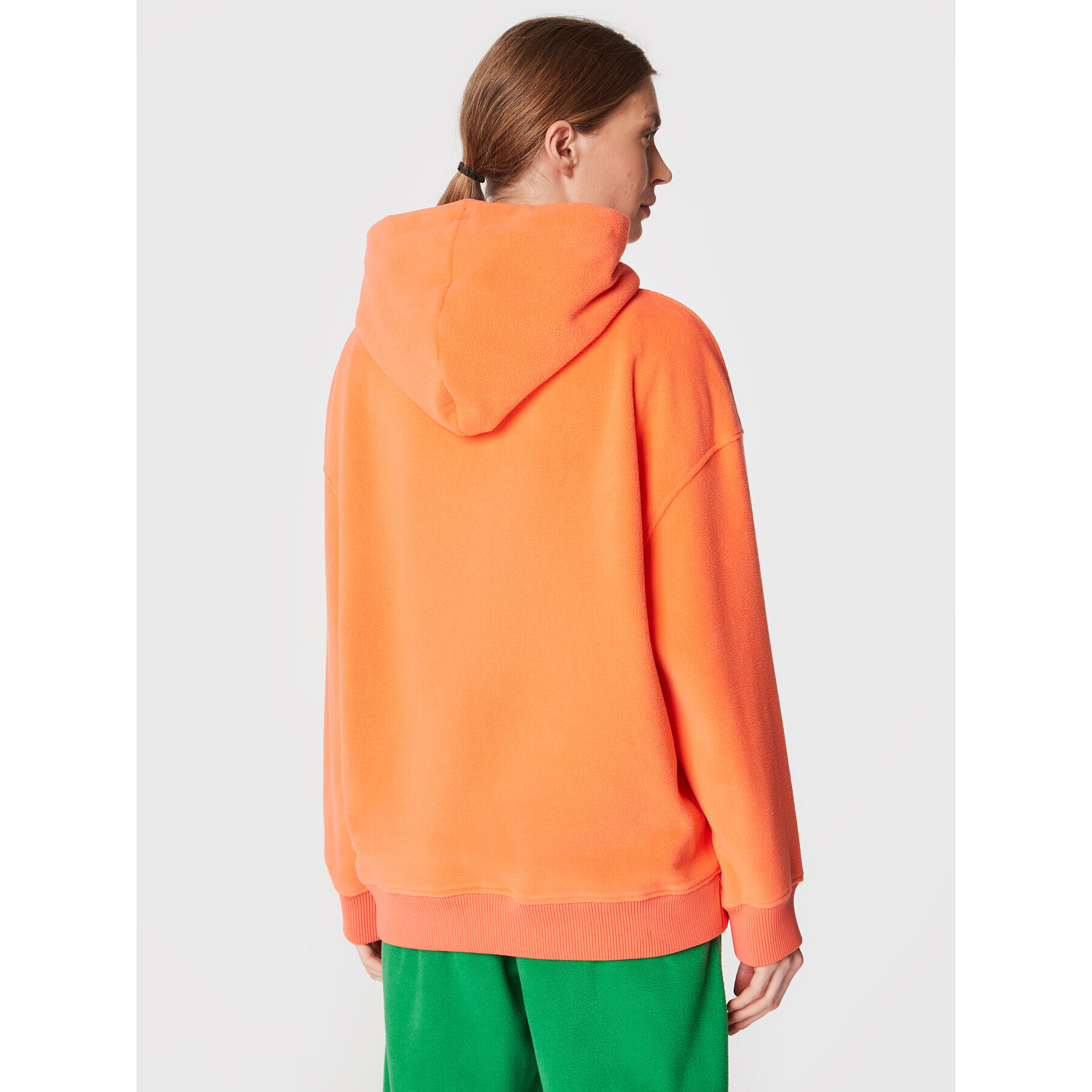 Tommy Jeans Polar Signature DW0DW14358 Portocaliu Oversize - Pled.ro