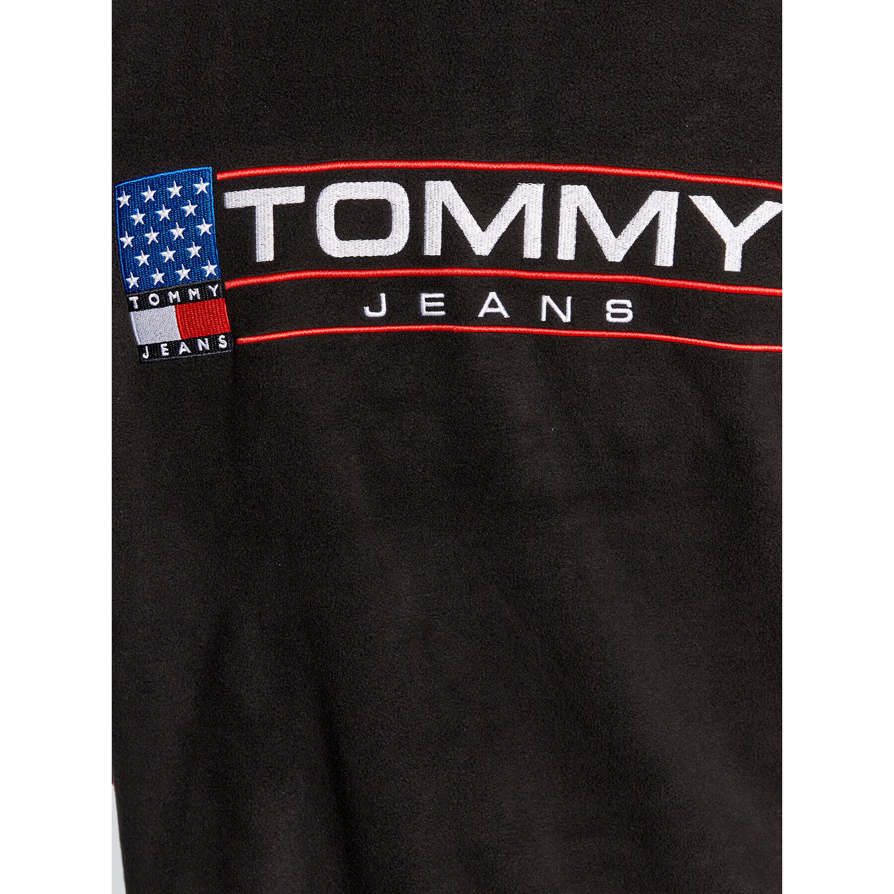 Tommy Jeans Polar Skater Modern Sport DM0DM15687 Negru Oversize - Pled.ro