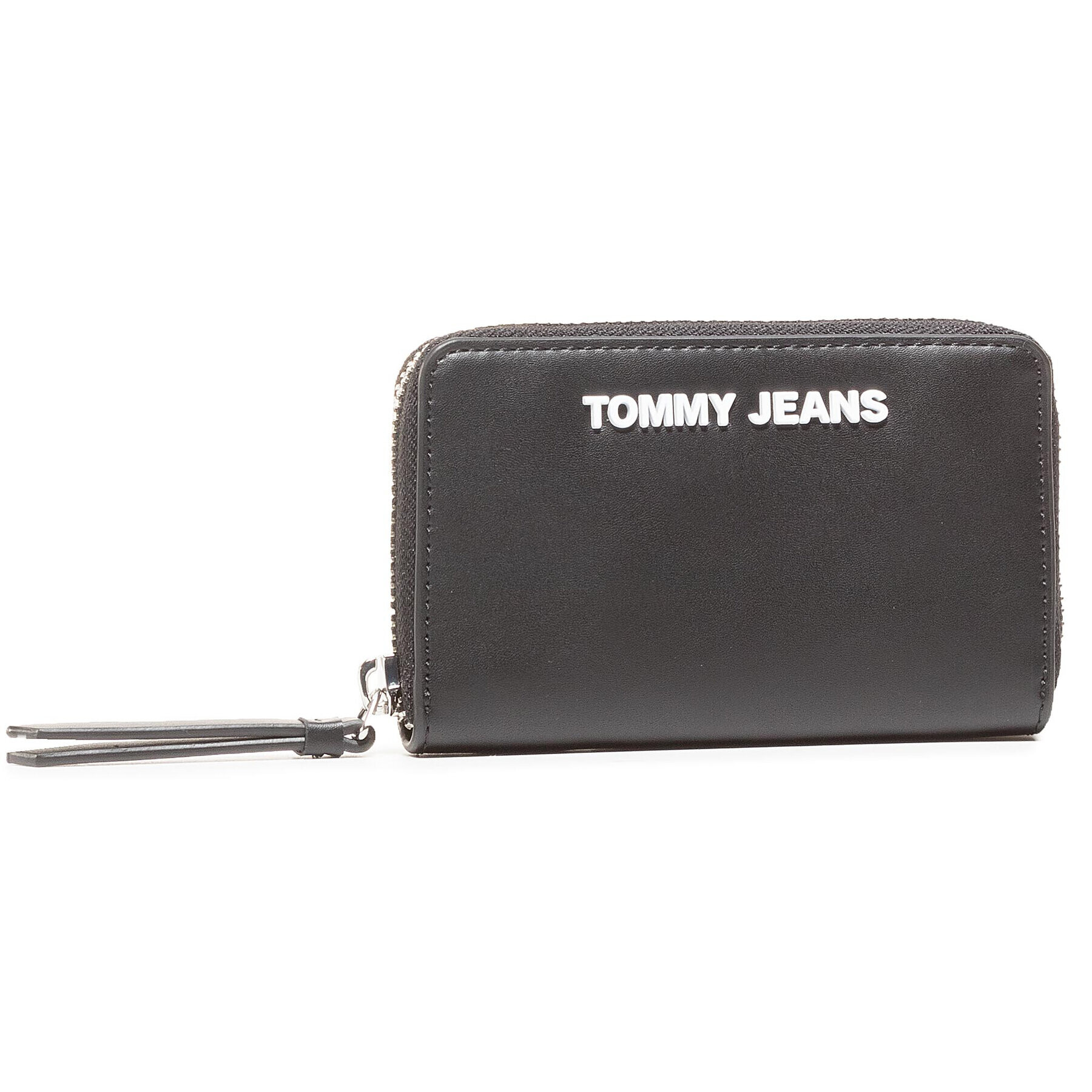 Tommy Jeans Portofel Mare de Damă Tjw Pu Sm Za Wallet AW0AW08979 Negru - Pled.ro