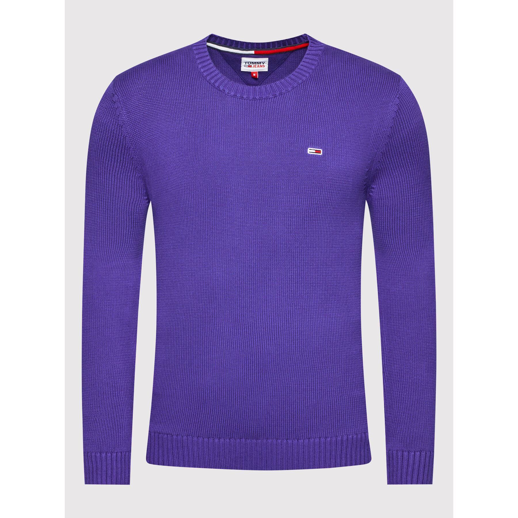 Tommy Jeans Pulover Essential DM0DM11856 Violet Regular Fit - Pled.ro