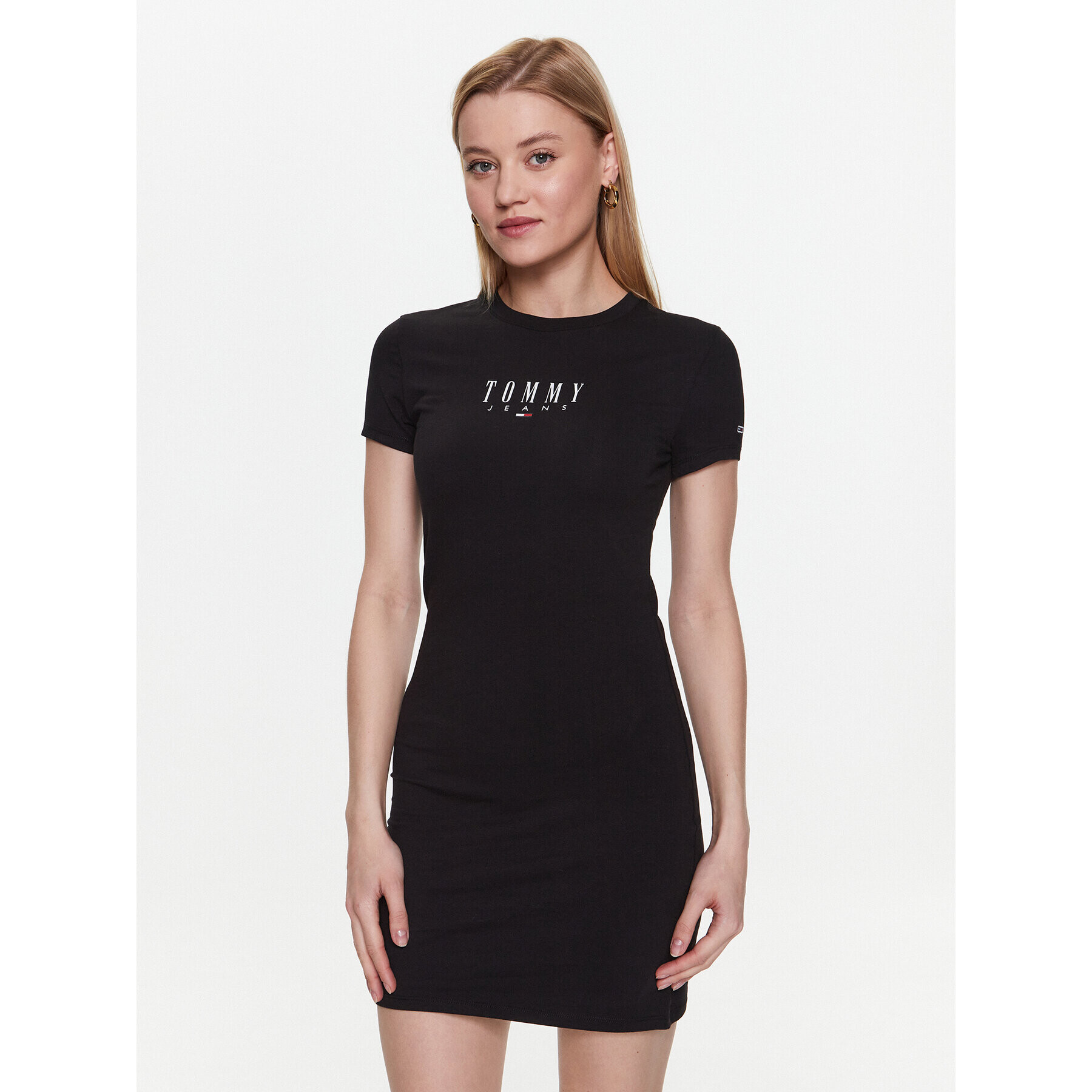 Tommy Jeans Rochie de zi Lala 2 DW0DW15357 Negru Regular Fit - Pled.ro