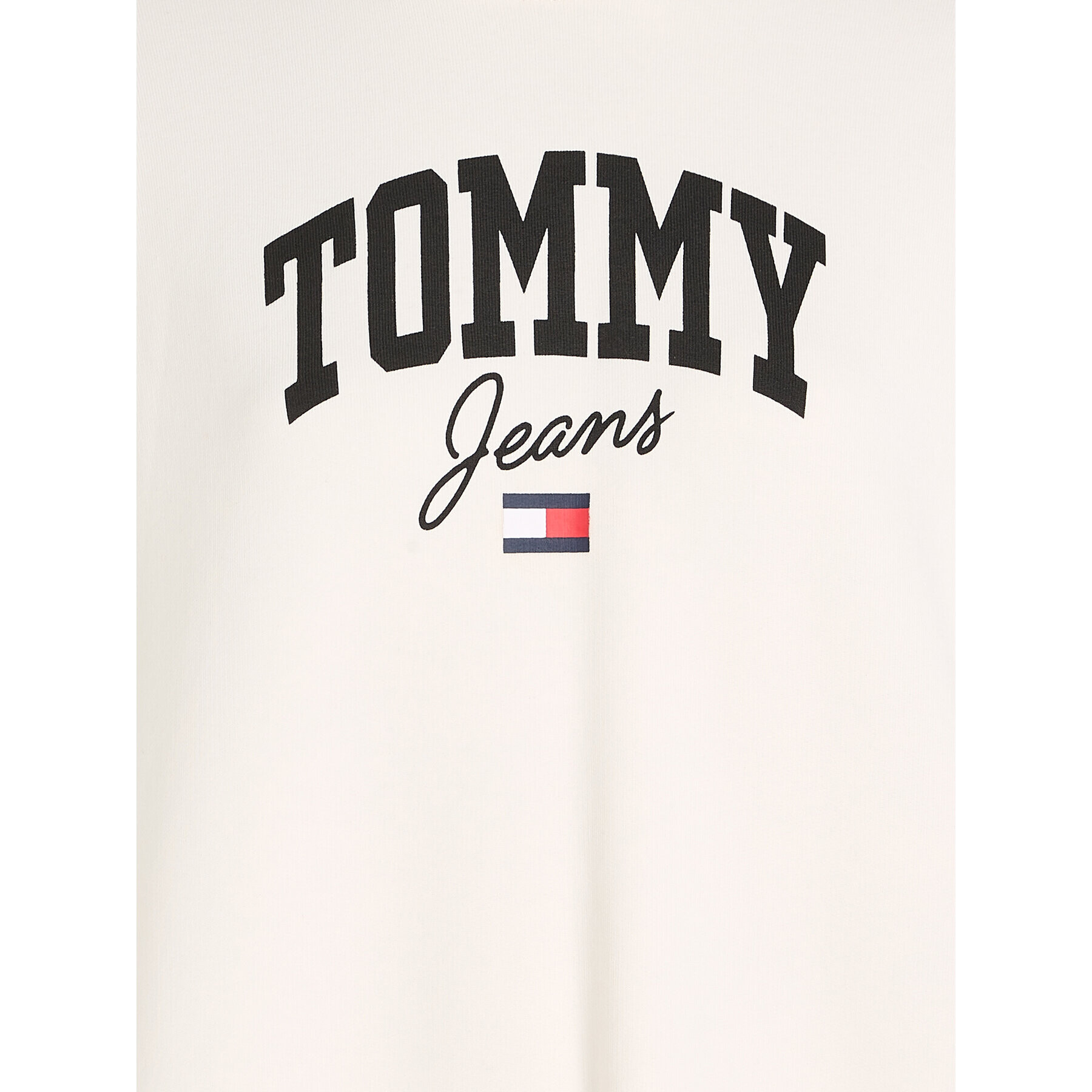 Tommy Jeans Rochie tricotată New Varisty DW0DW16462 Alb Relaxed Fit - Pled.ro