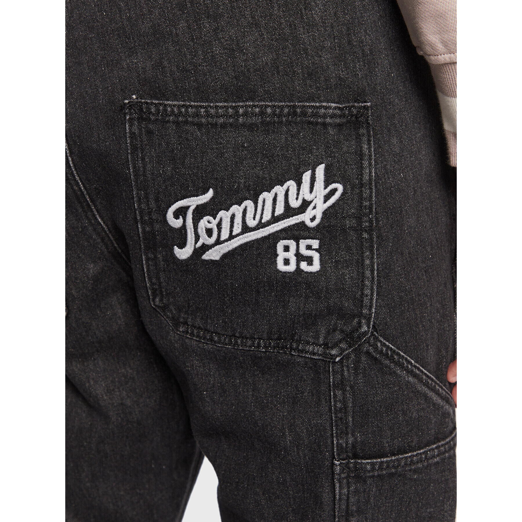 Tommy Jeans Salopetă DM0DM15599 Negru Regular Fit - Pled.ro