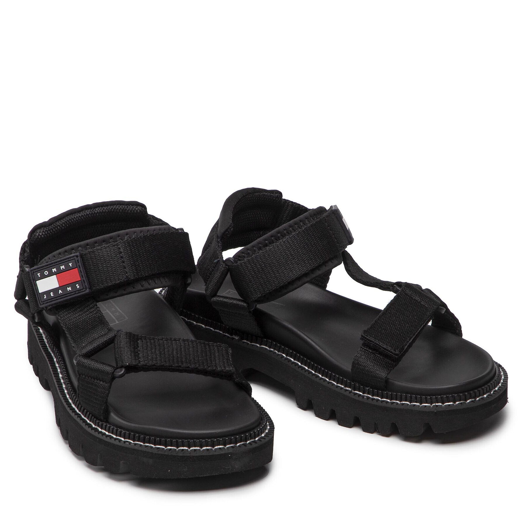 Tommy Jeans Sandale Chunky Sandal EN0EN01836 Negru - Pled.ro