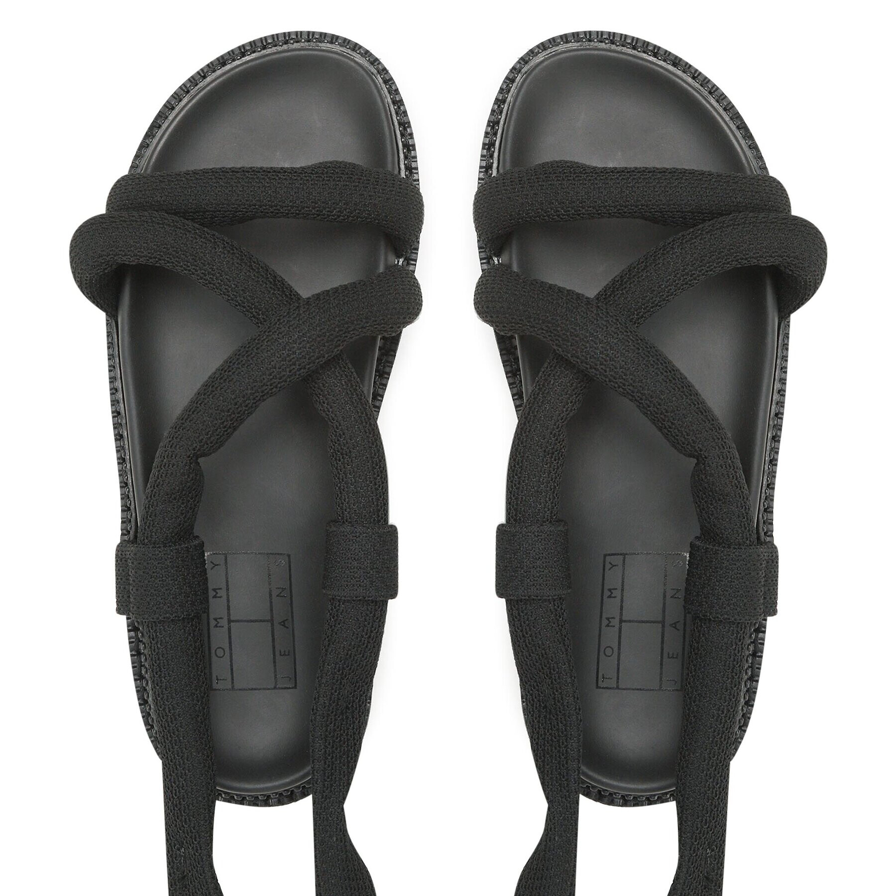 Tommy Jeans Sandale Chunky Sandal EN0EN02073 Negru - Pled.ro