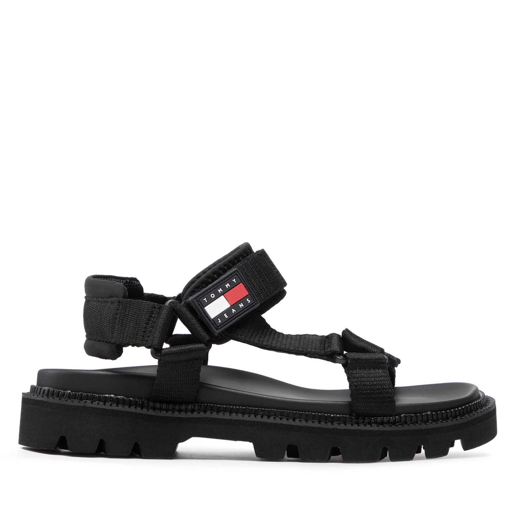 Tommy Jeans Sandale Chunky Tech Sandal EM0EM00997 Negru - Pled.ro