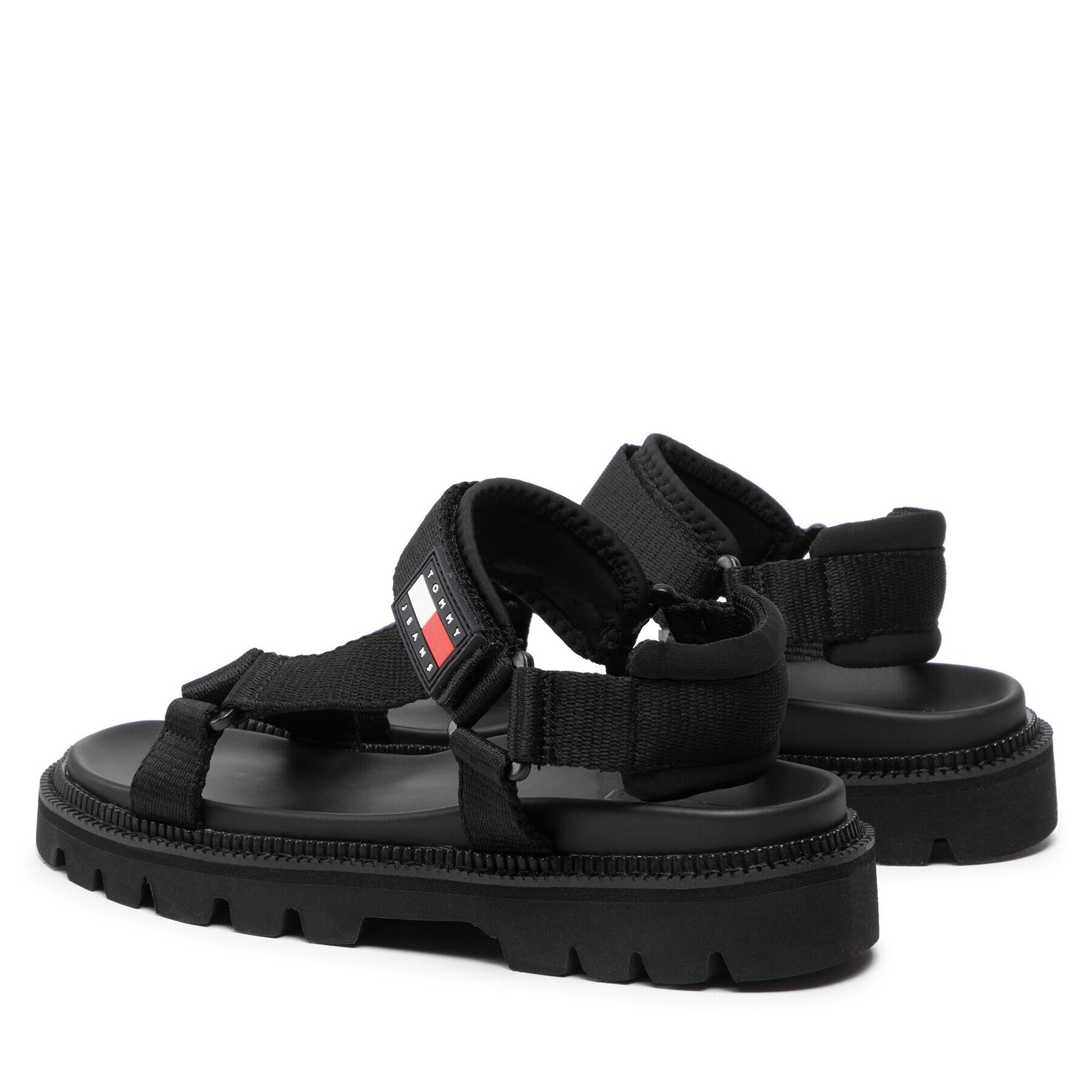 Tommy Jeans Sandale Chunky Tech Sandal EM0EM00997 Negru - Pled.ro