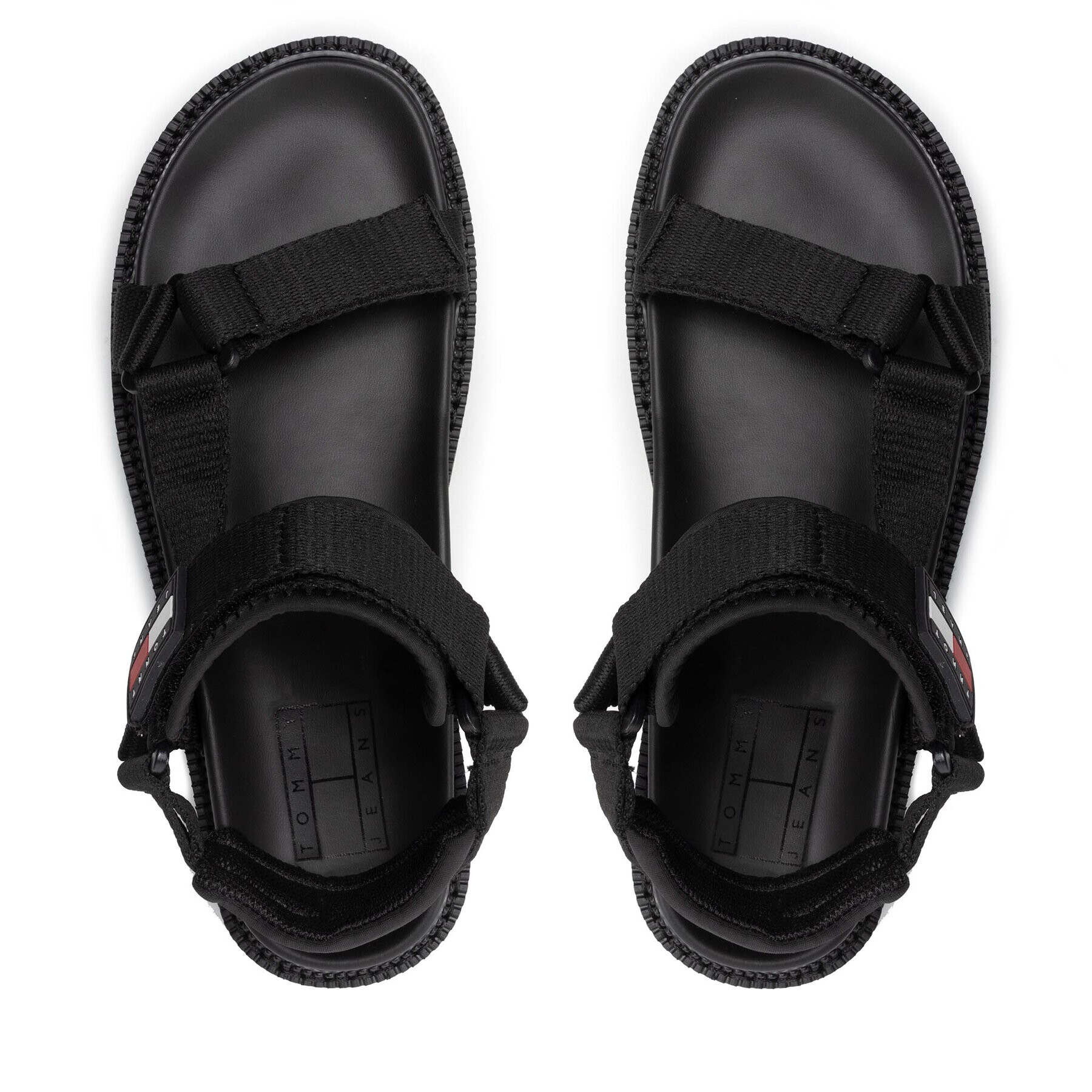 Tommy Jeans Sandale Chunky Tech Sandal EM0EM00997 Negru - Pled.ro