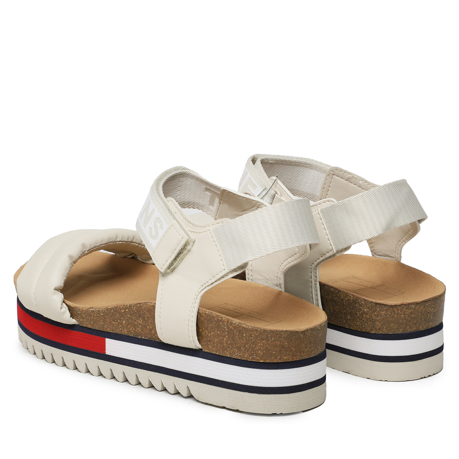 Tommy Jeans Sandale Flag Outsole Sandal EN0EN02122 Bej - Pled.ro