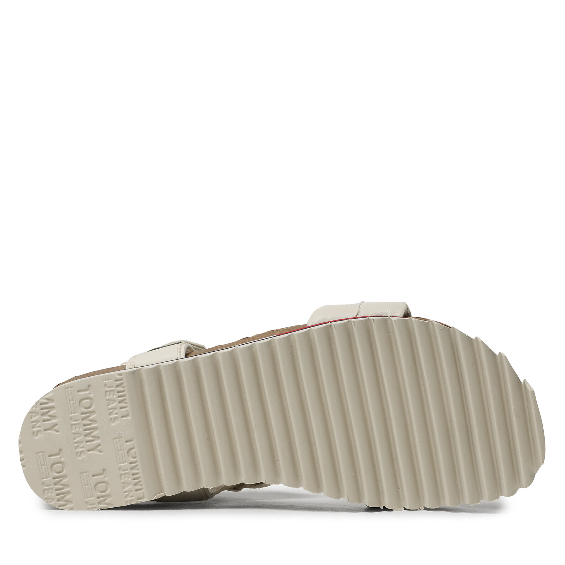 Tommy Jeans Sandale Flag Outsole Sandal EN0EN02122 Bej - Pled.ro