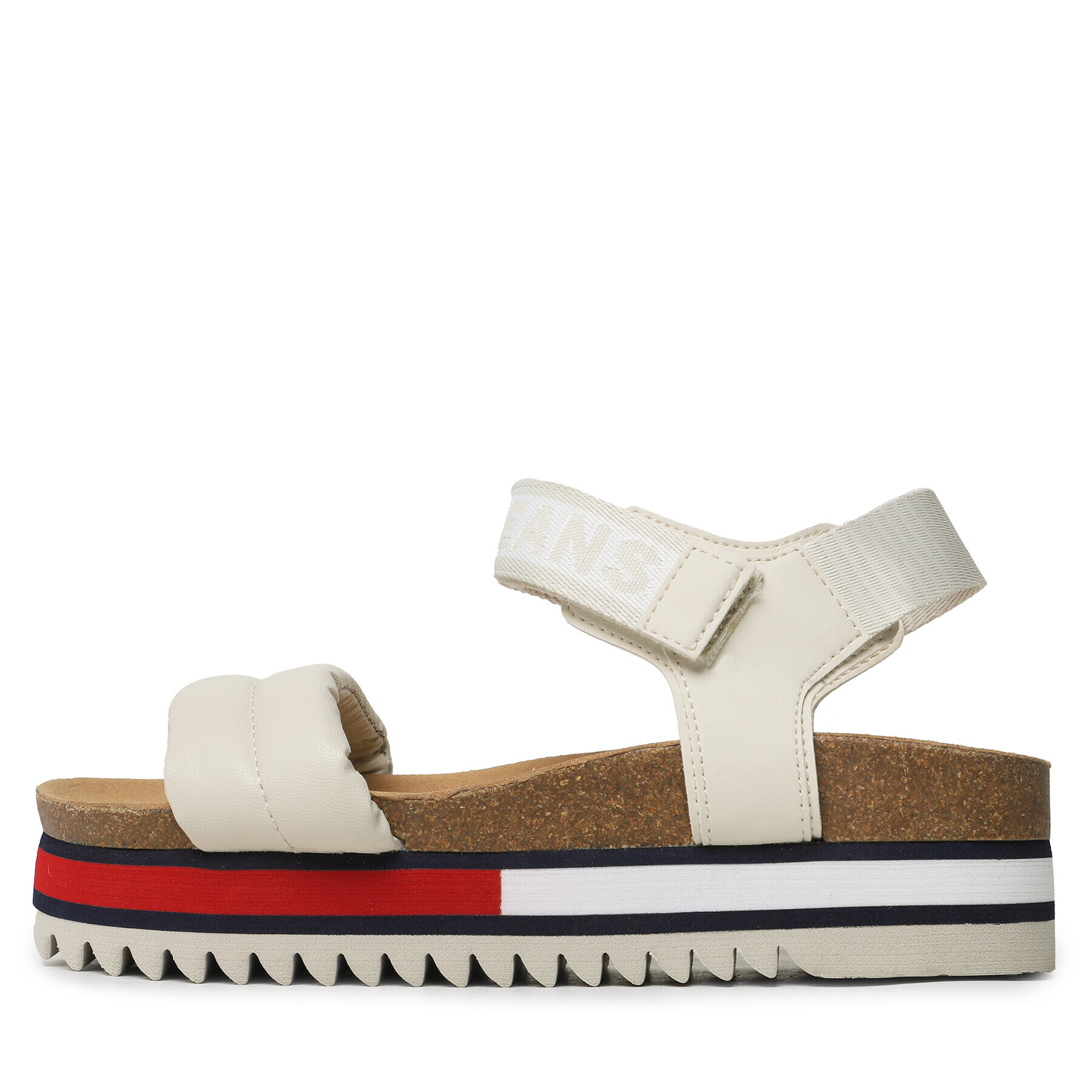 Tommy Jeans Sandale Flag Outsole Sandal EN0EN02122 Bej - Pled.ro