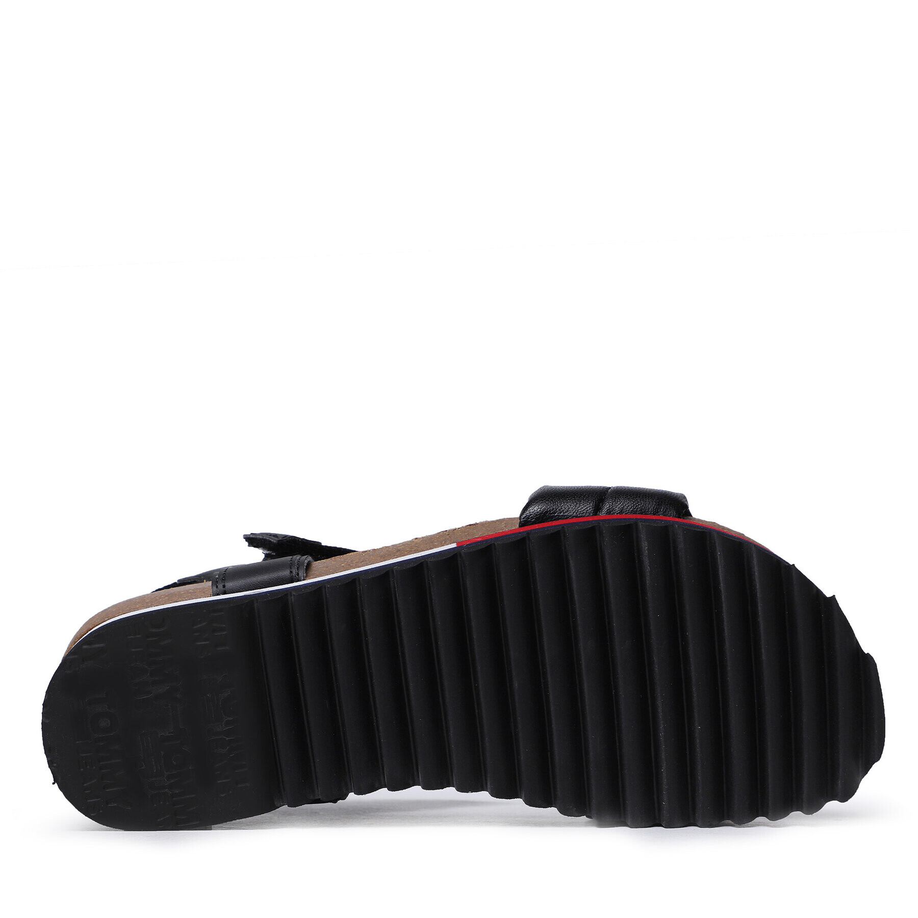 Tommy Jeans Sandale Flag Outsole Sandal EN0EN02122 Negru - Pled.ro